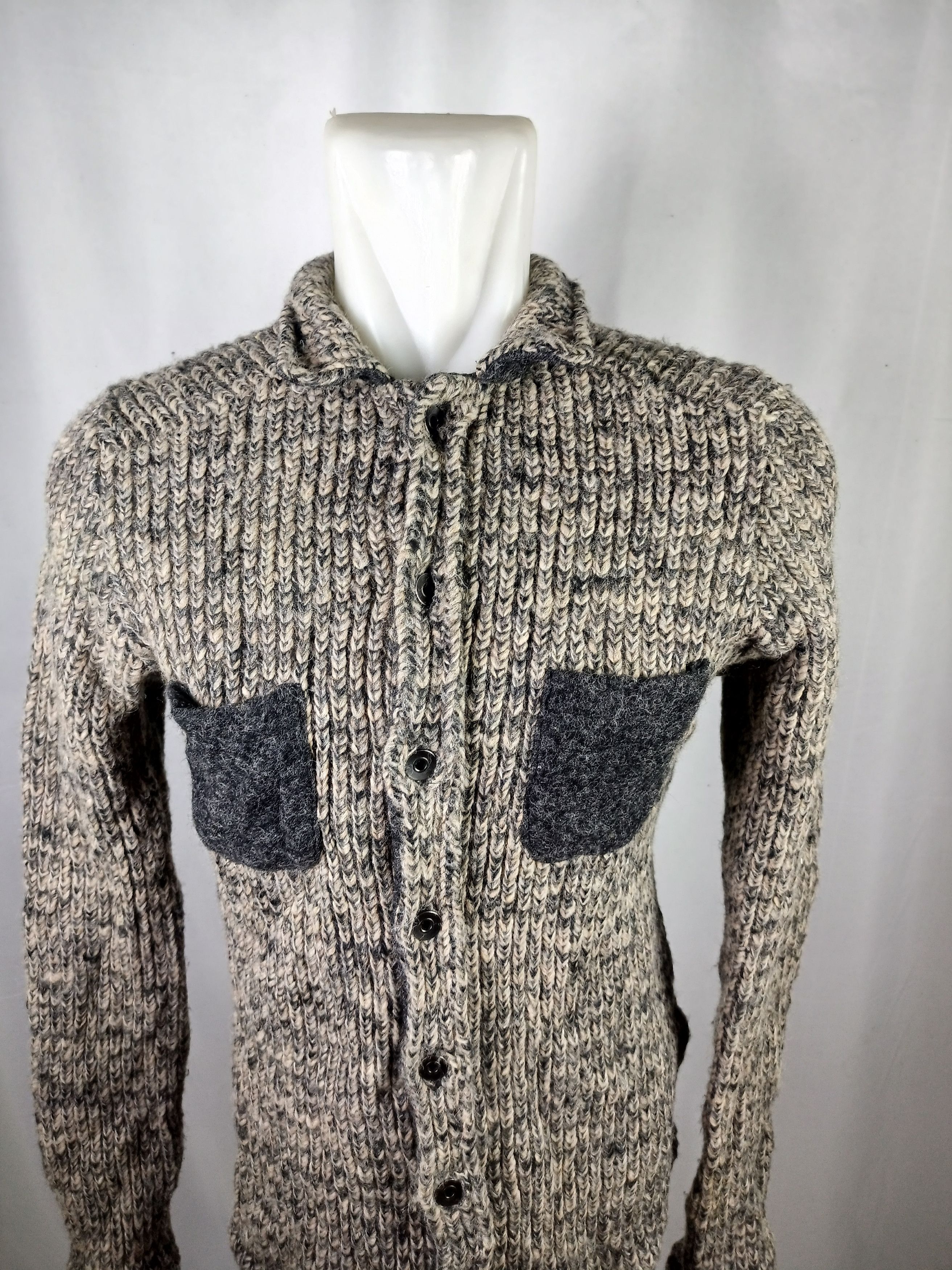 Designer × Zara Zara Man Knit Sweater Long Sleeves Button Up Size US L / EU 52-54 / 3 - 4 Thumbnail