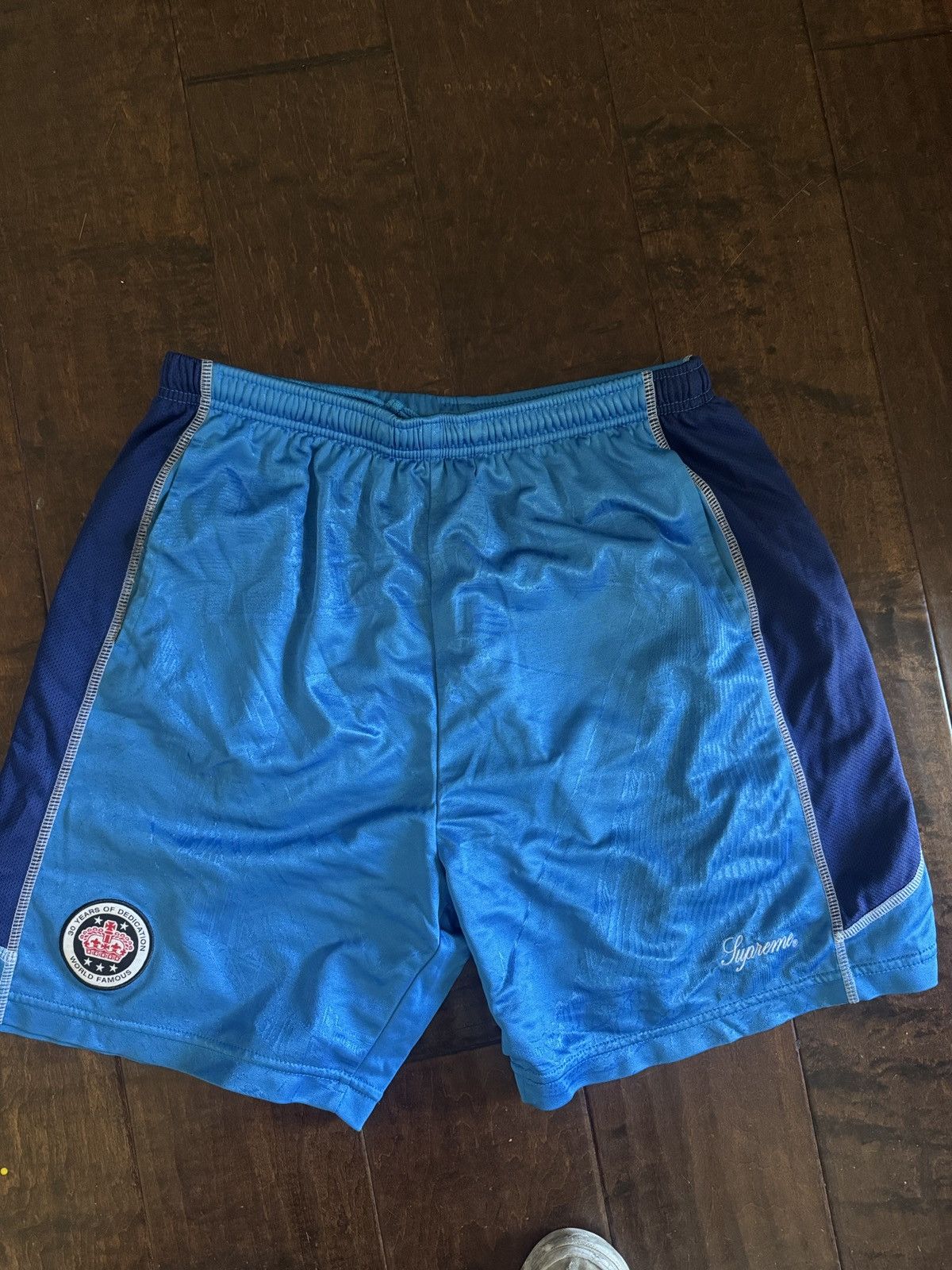 Supreme Supreme Side Pocket Basketball Short Blue | Grailed