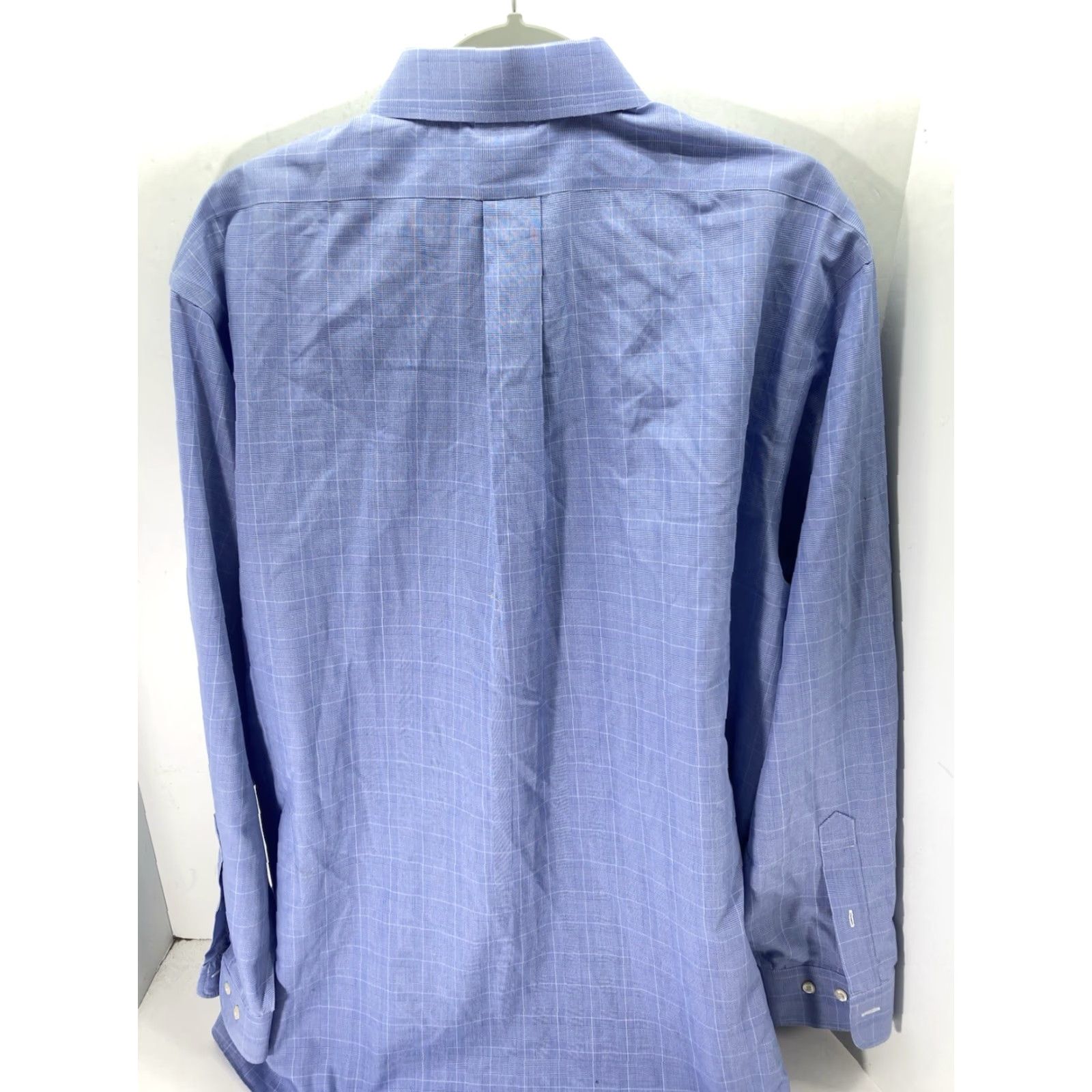 Brooks Brothers Brooks Brothers Regent Dress Shirt Men 2XL 18/35 Blue Window Pane Cotton Shirt Size 48R - 5 Thumbnail