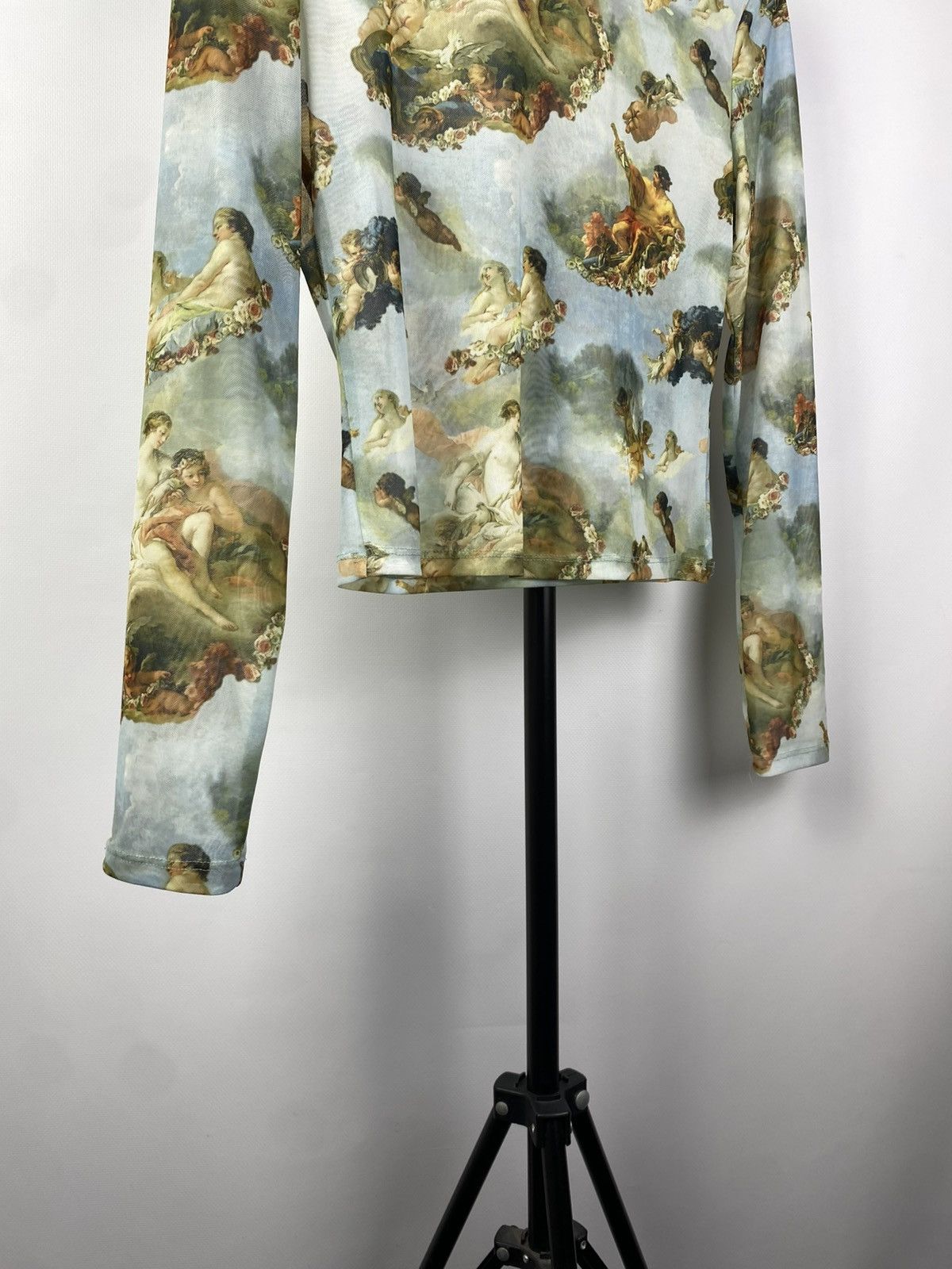 Designer × Japanese Brand × Vintage Save The Queen Jean Paul Gaultier Style Angels Mesh Blouses Size M / US 6-8 / IT 42-44 - 3 Thumbnail