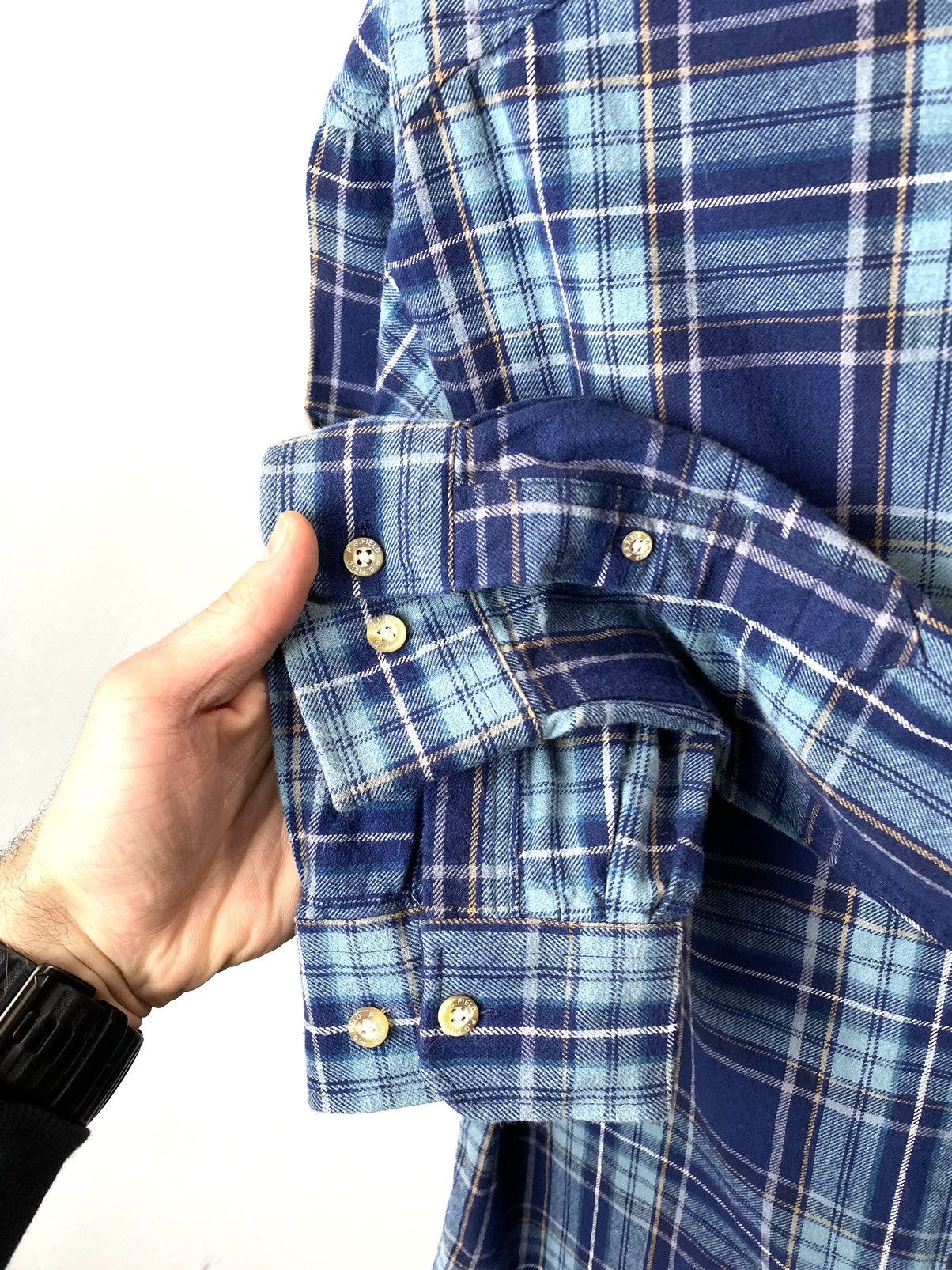 Vintage 🥶 Vintage Flannel Plaid Shirt Checkered Travis Scott Style Size US L / EU 52-54 / 3 - 5 Thumbnail