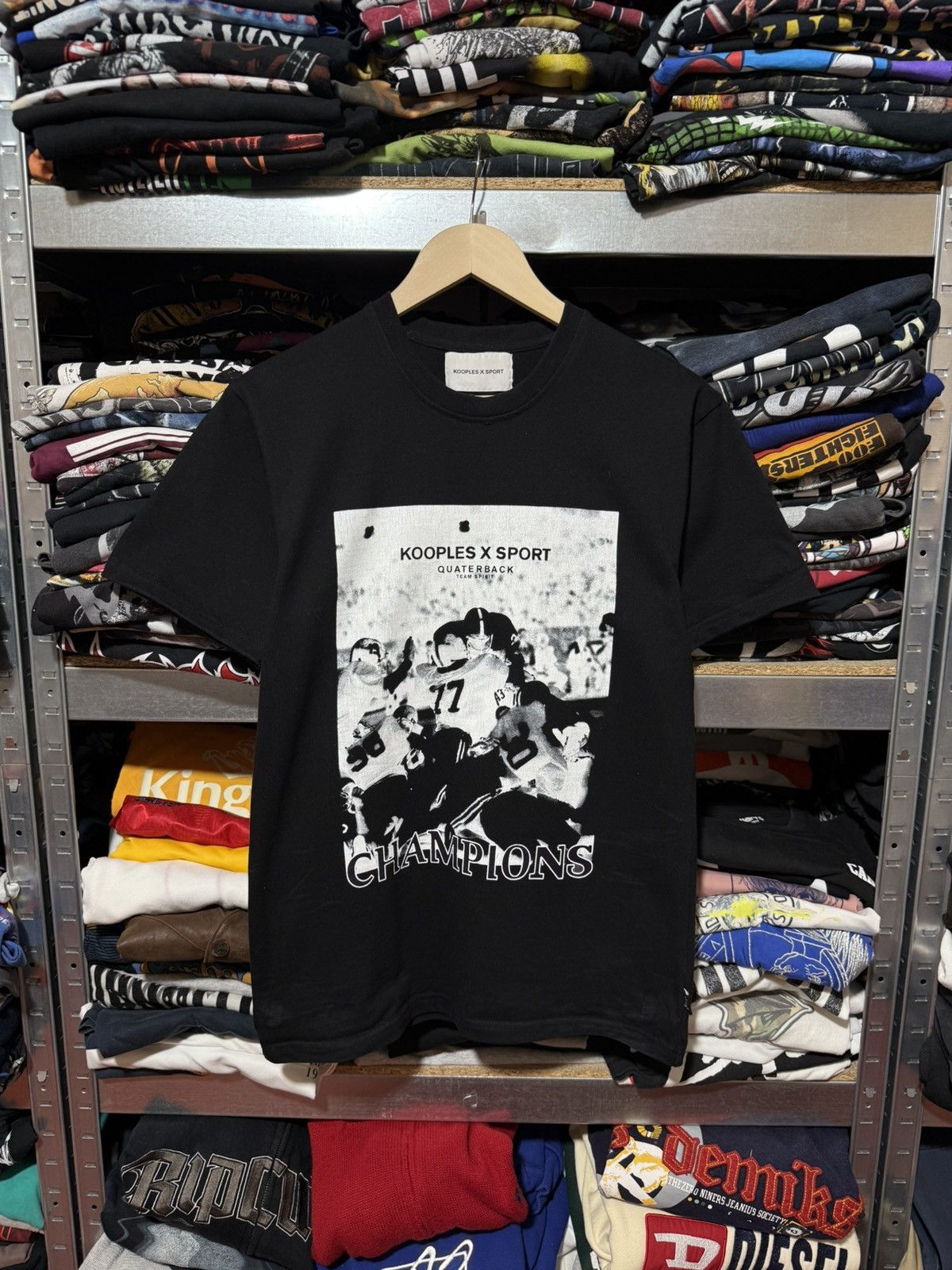 The Kooples Luxury The Kooples x Sport Quaterback Team Spirit T-Shirt Size US S / EU 44-46 / 1 - 1 Thumbnail