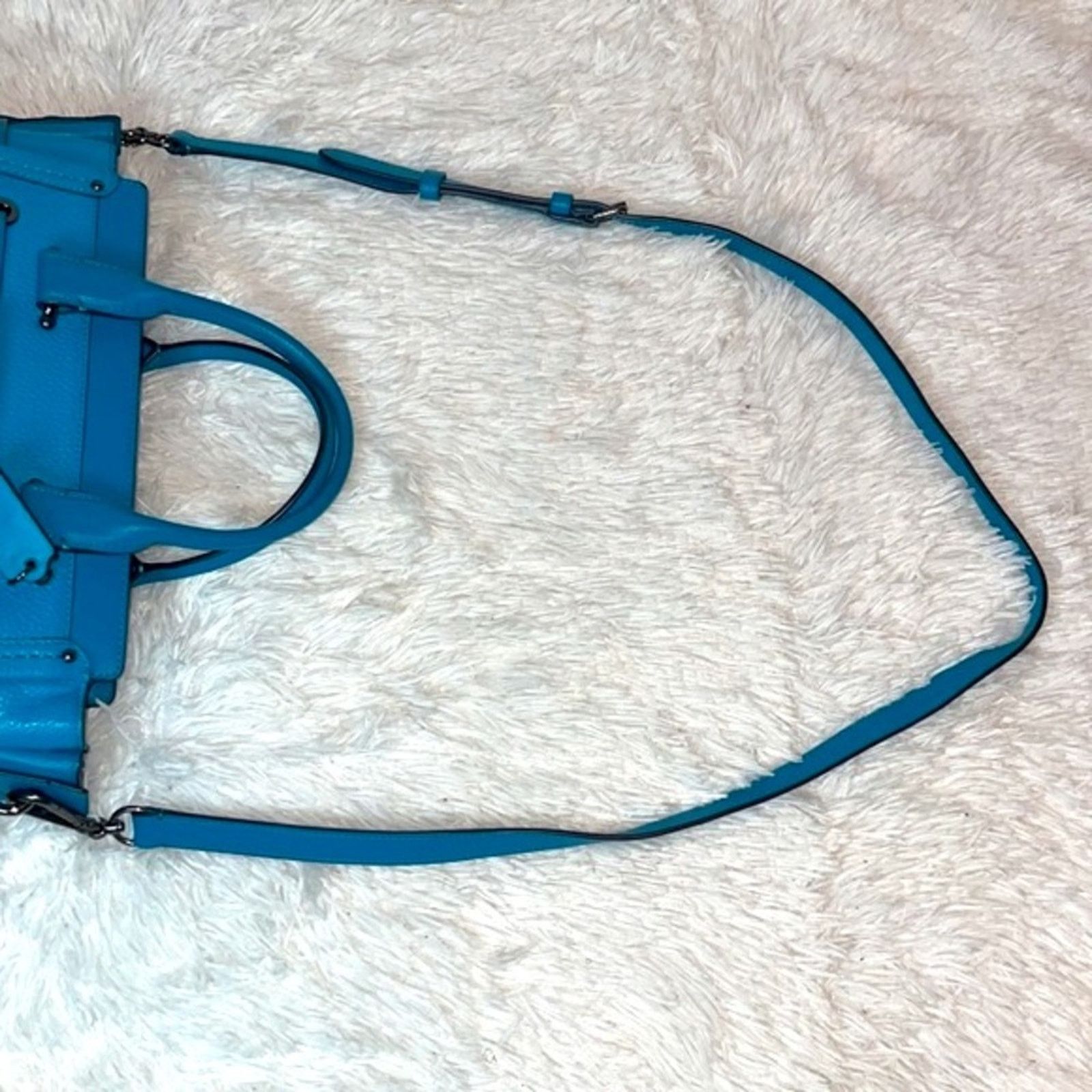 Coach Coach Swagger 27 Satchel Crossbody + Wallet Set Turquoise Size ONE SIZE - 8 Thumbnail
