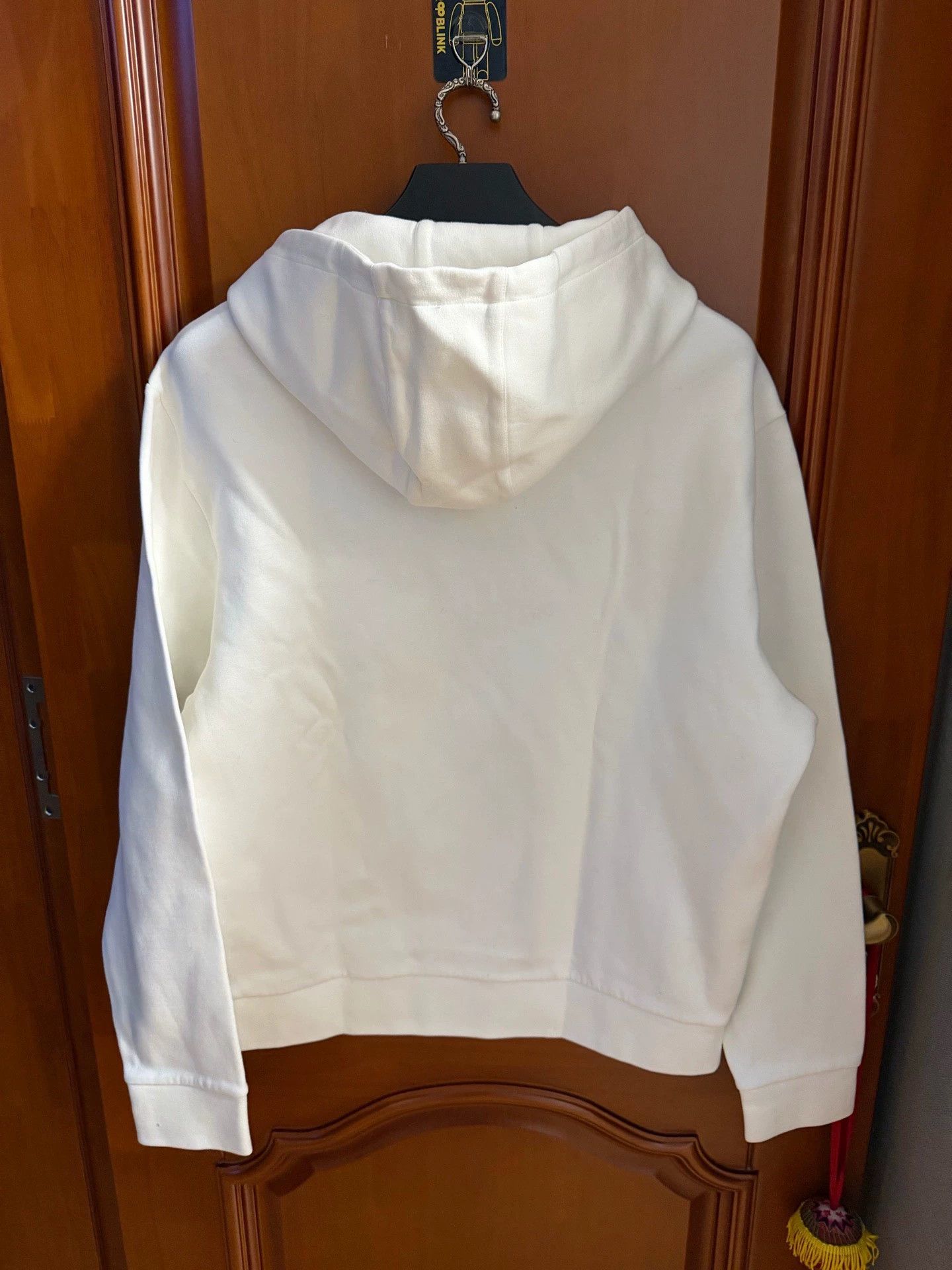 Prada Prada White Embroidered Hoodie Size XL / US 12-14 / IT 48-50 - 2 Thumbnail