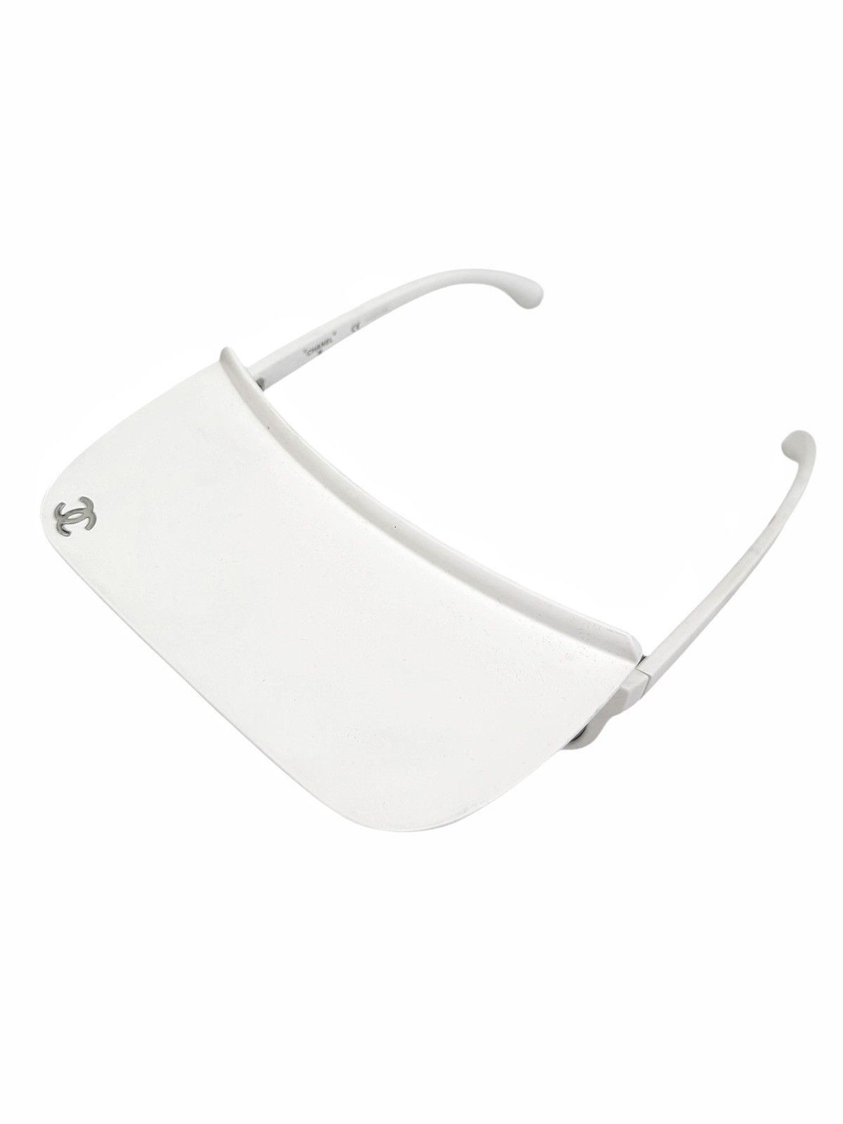 Chanel RARE Flip Visor White Sunglasses Size ONE SIZE - 4 Thumbnail