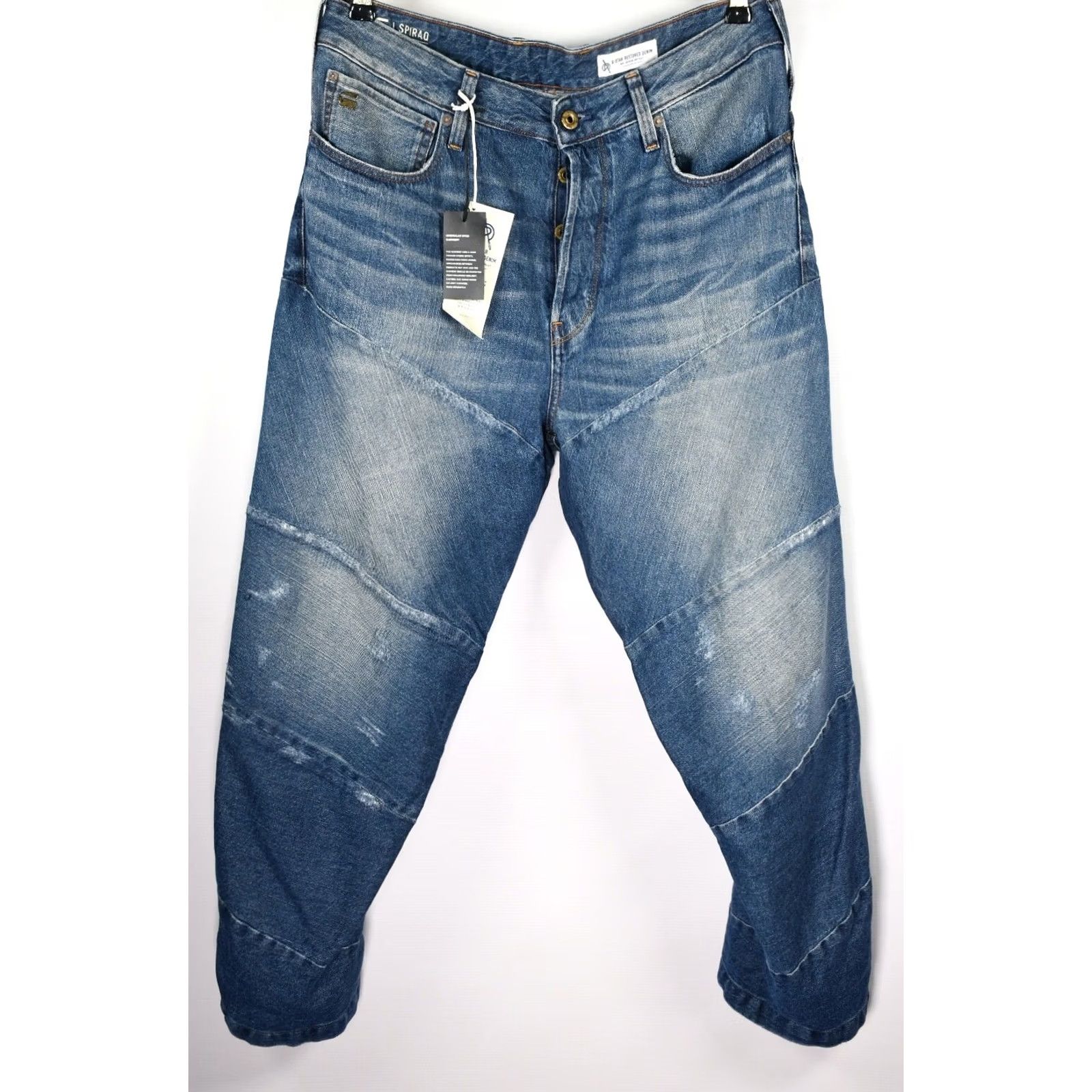 G-Star G-Star RAW Spiraq 3D Relaxed Sato Denim Medium Aged Restored Jeans 32/32 Men Blue Cotton Regular Size-32/32 Mens Size US 32 / EU 48 - 2 Thumbnail