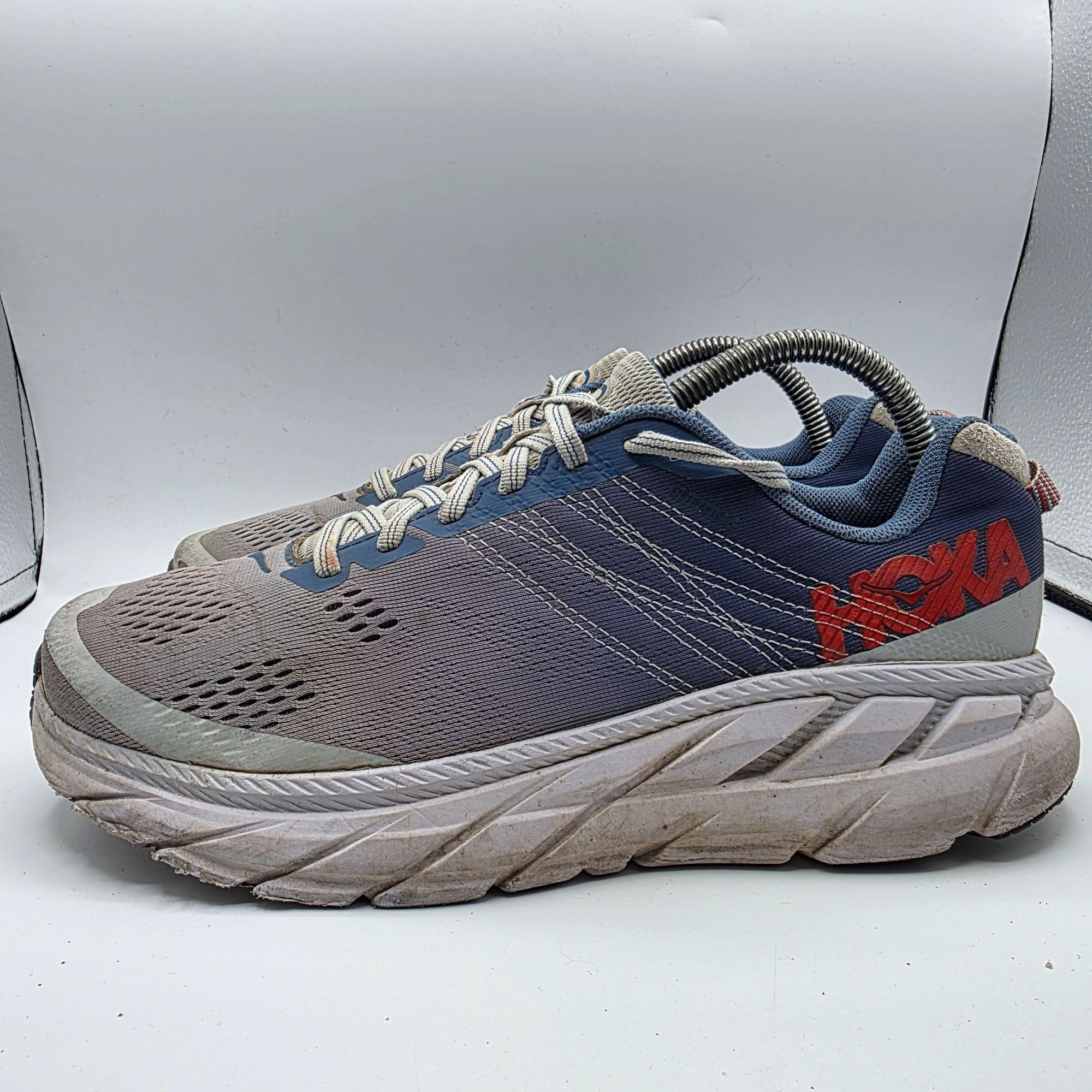Hoka Hoka One One Clifton 6 Wide Womens Size 9 Blue White Shoes A Size US 9 / IT 39 - 13 Thumbnail