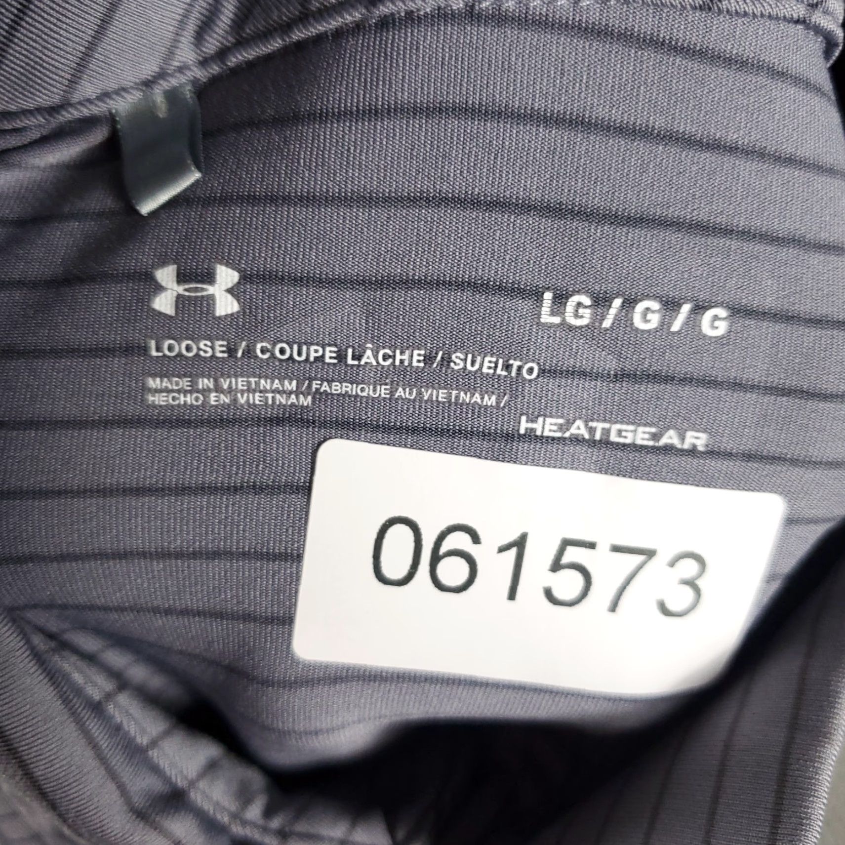 Under Armour Under Armour Polo Shirt Mens Size L Gray Striped Golf Casual Short Sleeve Polo Mens Gray Striped Polo Shirt Size US L / EU 52-54 / 3 - 8 Thumbnail