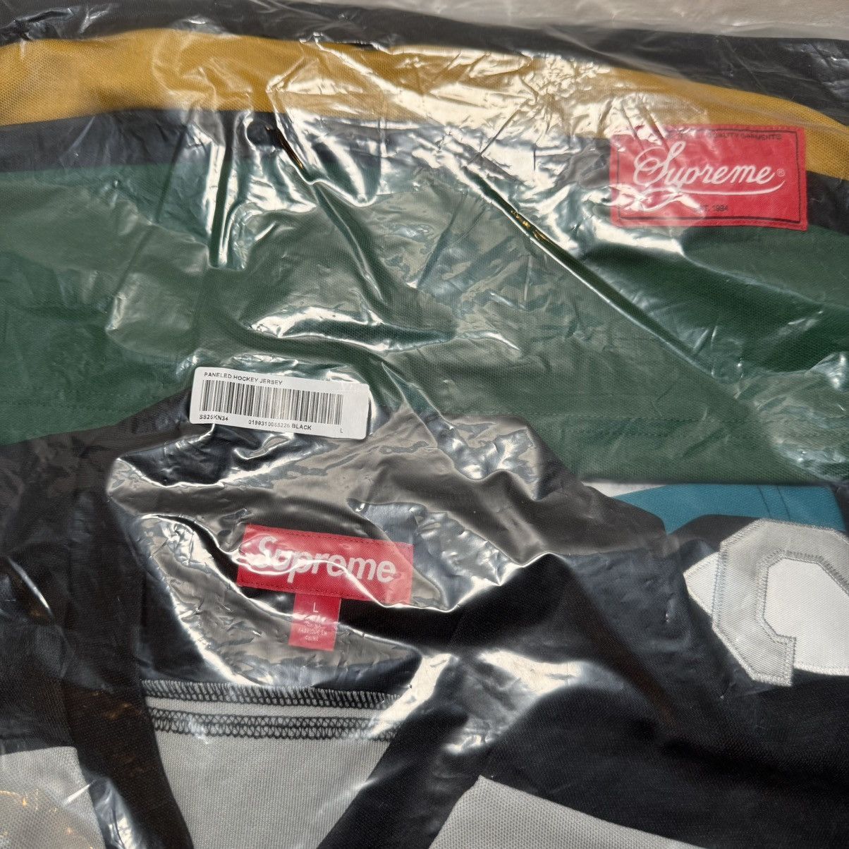 Supreme Supreme Paneled Hockey Jersey Sz L Black new Size US L / EU 52-54 / 3 - 2 Thumbnail