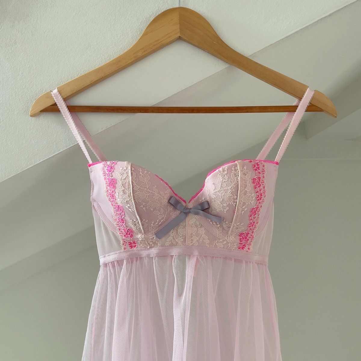 Victoria's Secret Victoria’s Secret Pink Mesh Sheer Mini Dress (34B/32C) Size S / US 4 / IT 40 - 9 Thumbnail