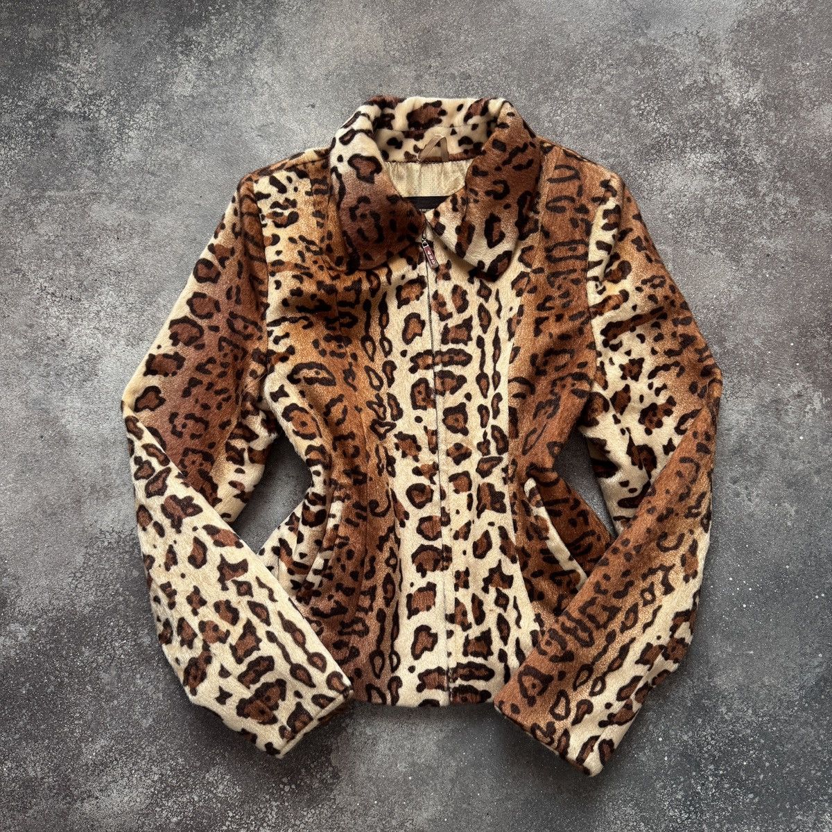 Hysteric Glamour 2000’s Aesthetic Vintage Y2K Leopard Faux Fur Jacket Size M / US 6-8 / IT 42-44 - 2 Thumbnail