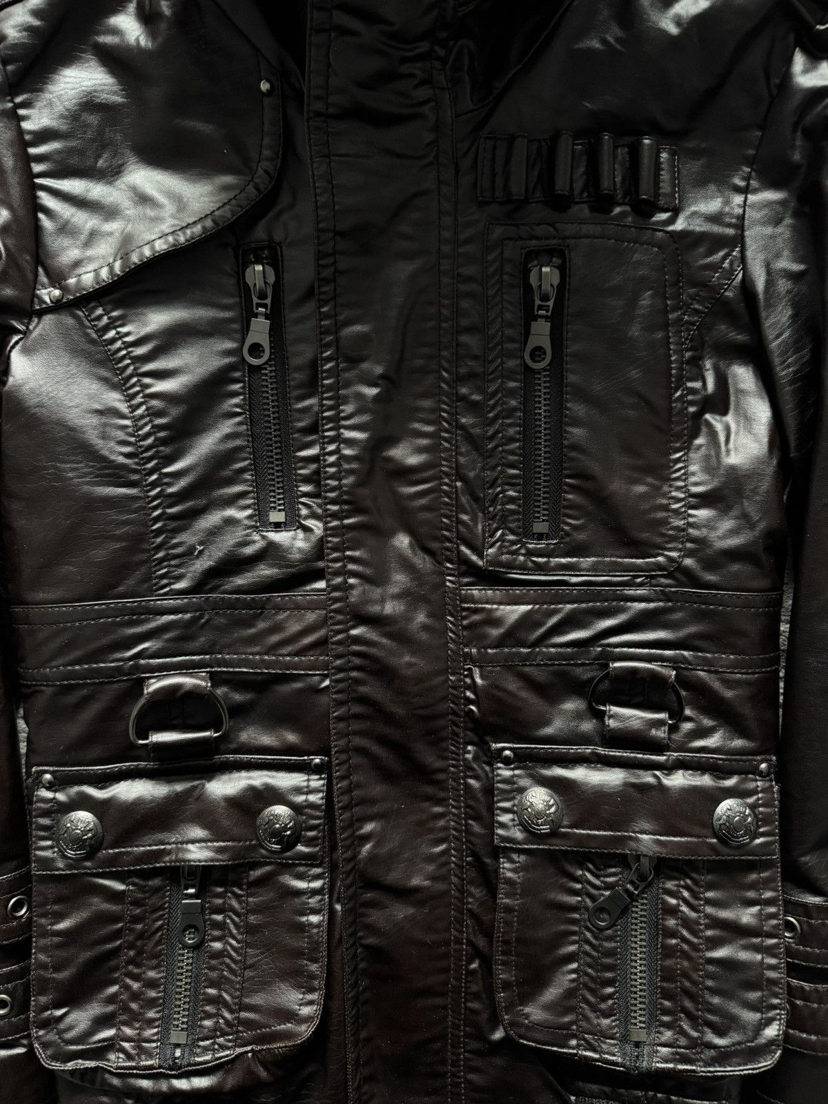 In The Attic In The Attic tactical bondage leather jacket Size US L / EU 52-54 / 3 - 9 Thumbnail
