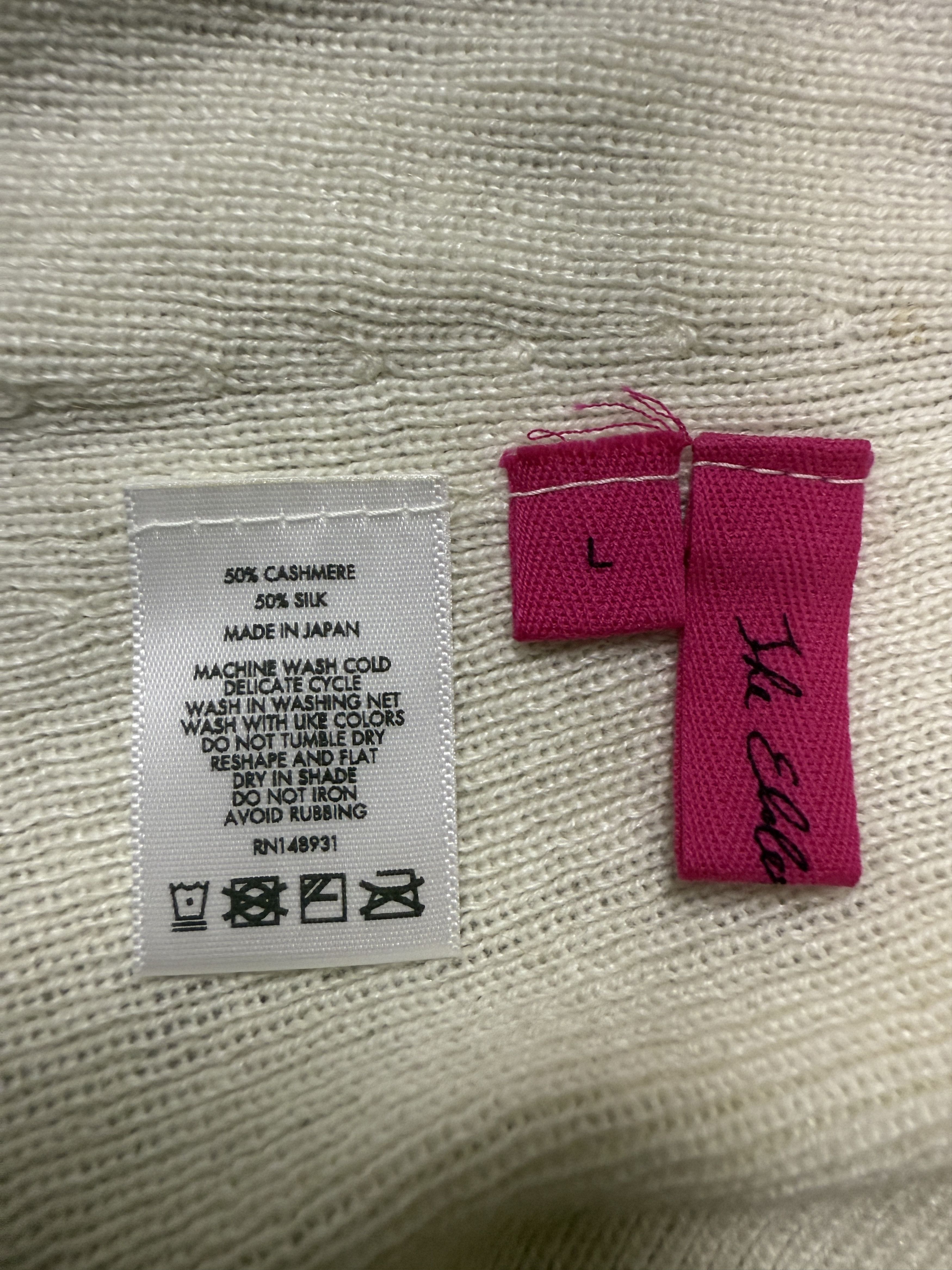 The Elder Statesman $650 The Elder Statesman Delicash White Turtleneck Size L / US 10 / IT 46 - 6 Thumbnail