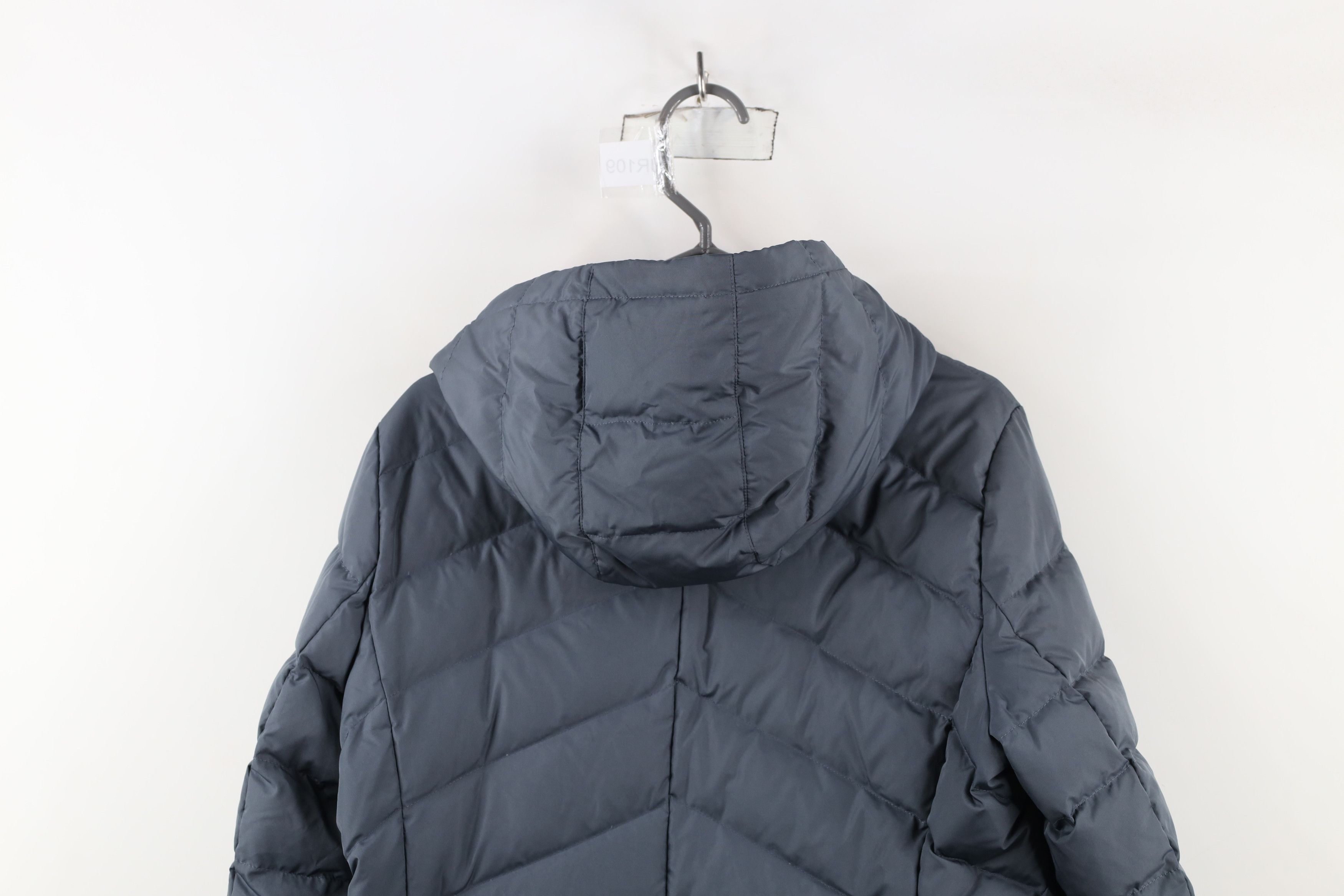 Lands' End × Vintage Lands End Full Length Hooded Duck Down Puffer Jacket Gray Size M / US 6-8 / IT 42-44 - 13 Thumbnail