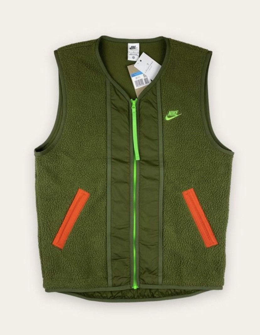 Nike Nike Fleece Sherpa Vest Gilet Drill DD5025-326 Size US M / EU 48-50 / 2 - 2 Thumbnail