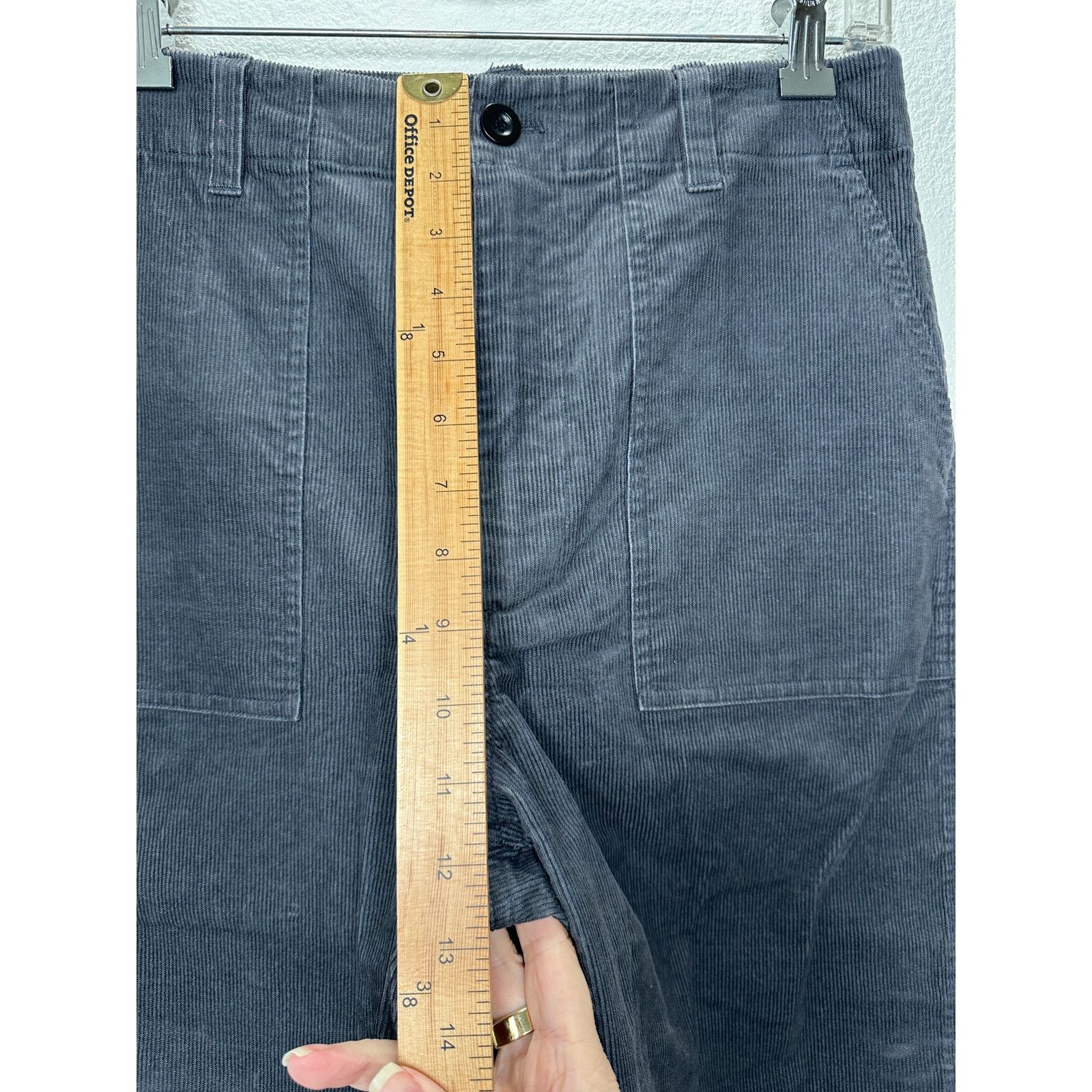 Other Jenni Kayne Gray High Waist Corduroy Ranger Trouser Pants 8 Size 30" / US 8 / IT 44 - 14 Thumbnail
