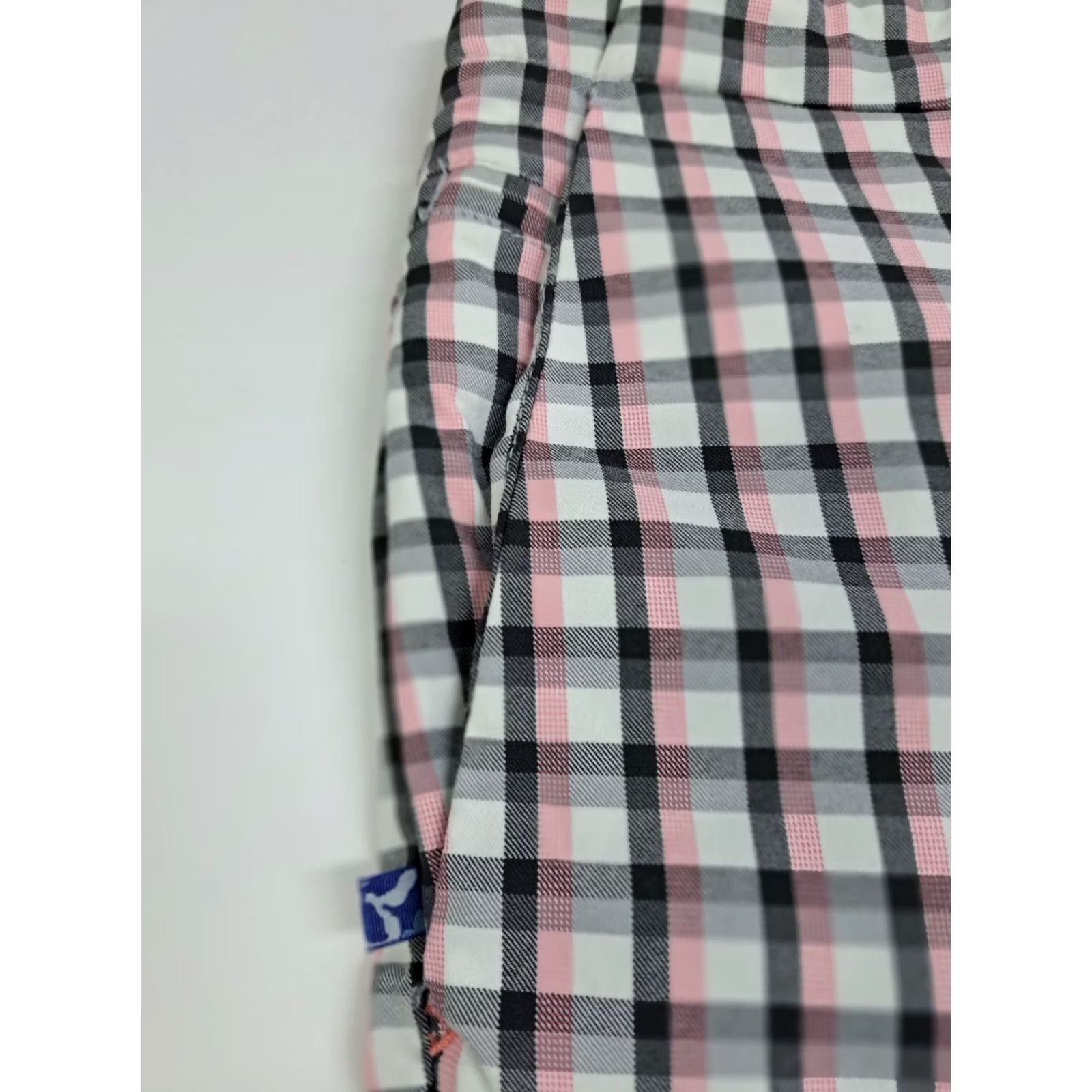 Tommy Bahama Tommy Bahama Casual Shorts Mens Size 38 Plaid Pink/Black/White Quick Dry Moisture Wicking Pockets Golf Travel Athletic Front Flat Front Size US 38 / EU 54 - 7 Thumbnail