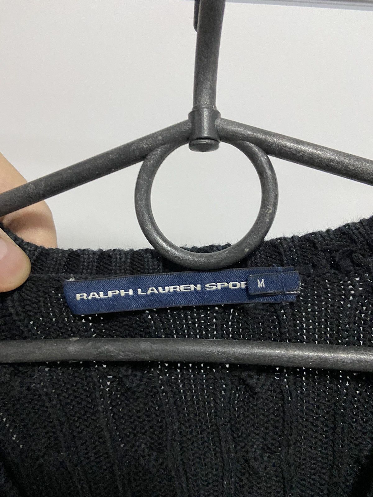 Polo Ralph Lauren × Vintage Polo Ralph Lauren sweater Knitted vintage 90s V-neck Size M / US 6-8 / IT 42-44 - 4 Thumbnail