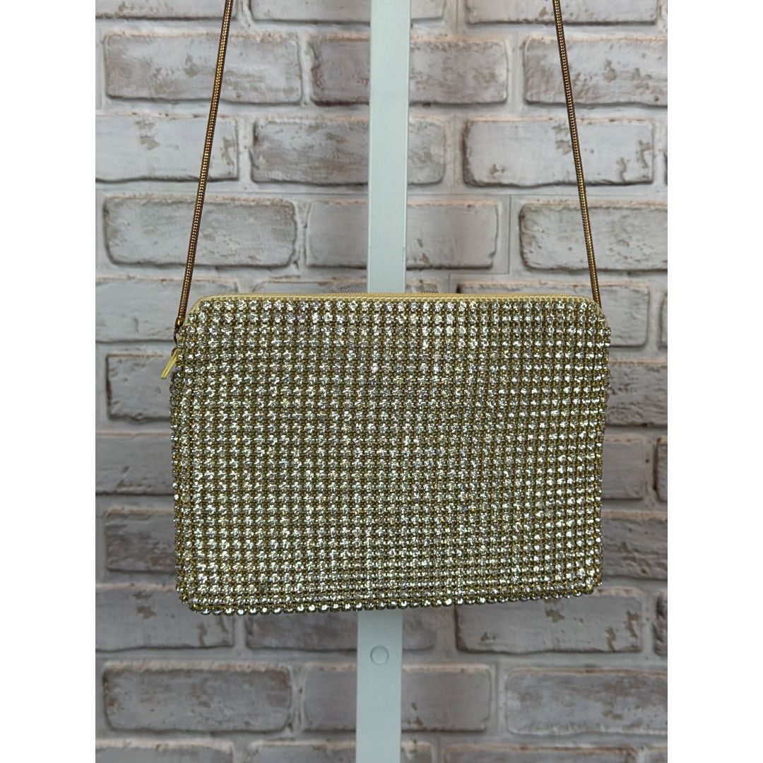 Other Vanessa Rhinestone Crossbody, Silver/gold, One Size, Used - Size ONE SIZE - 1 Thumbnail