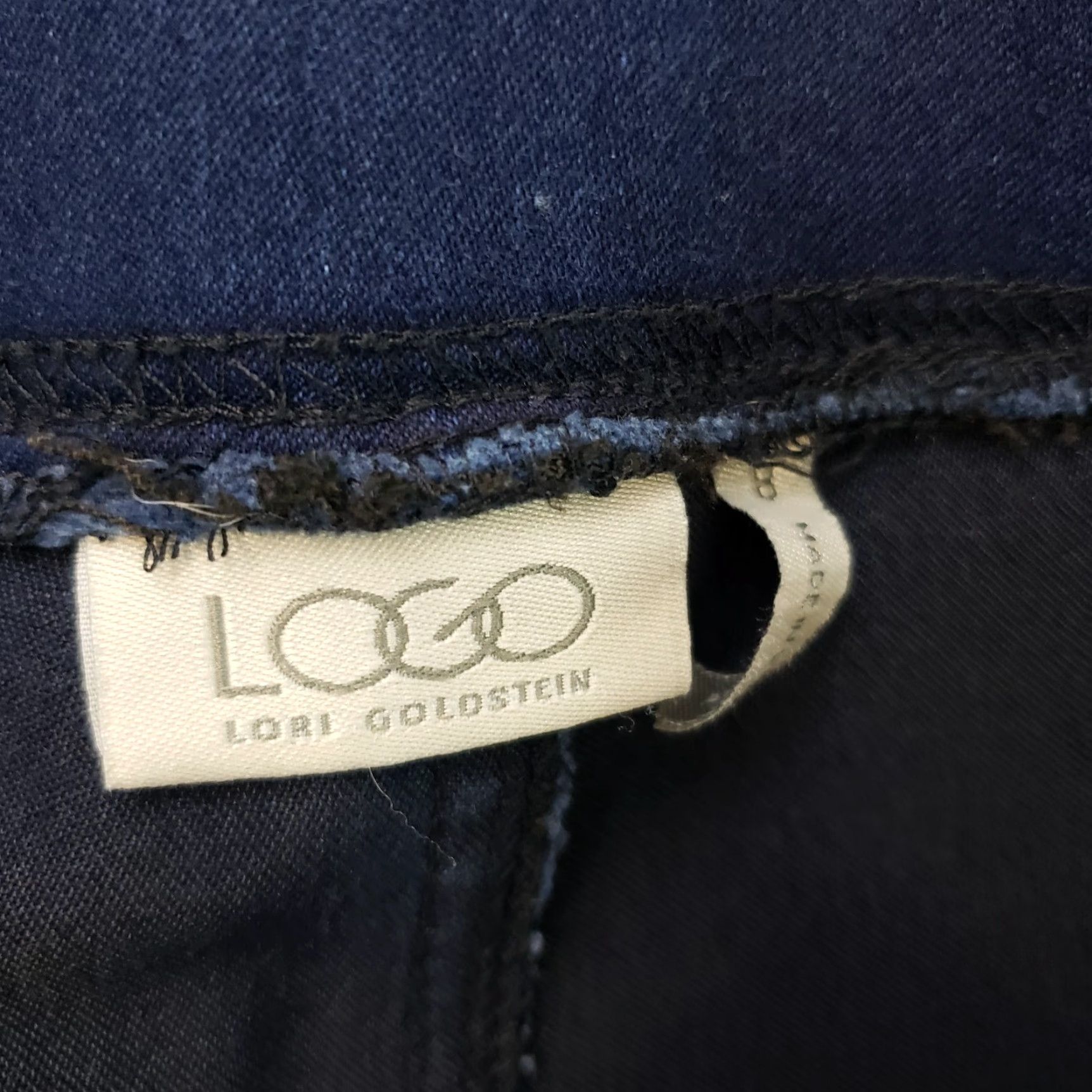Vintage LOGO Lori Goldstein Womens Pull On Skinny Jeans Sz 8 Blue High Rise Jeans Size 30" / US 8 / IT 44 - 7 Thumbnail