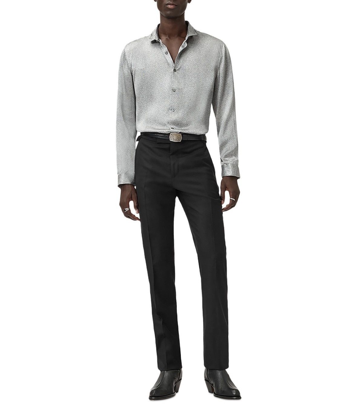 John Varvatos Orchard Silk Shirt Size medium Size US M / EU 48-50 / 2 - 3 Thumbnail