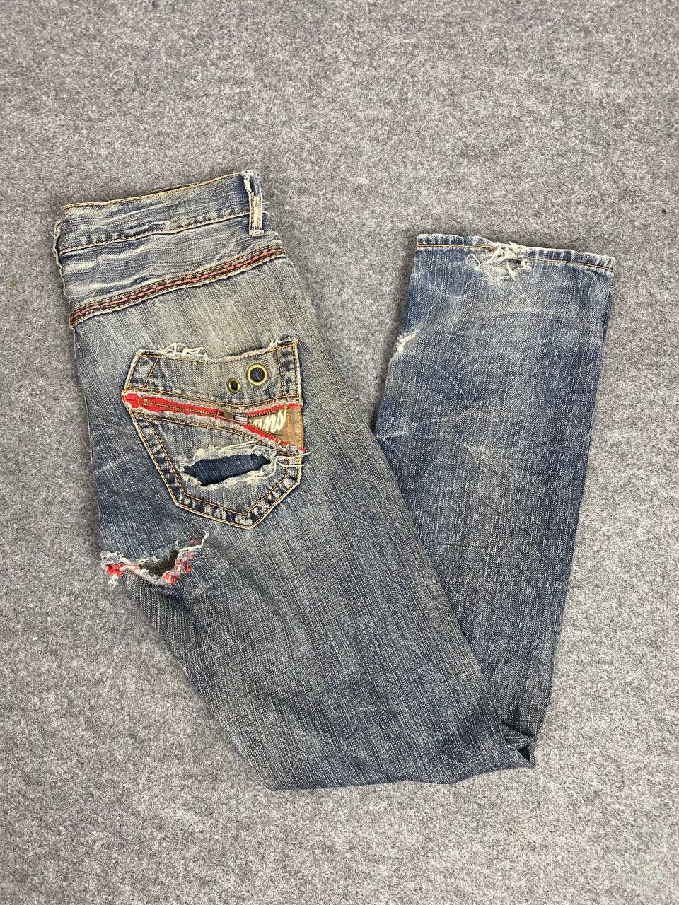 Japanese Brand vintage villand japanese brands distressed denim nice design Size US 34 / EU 50 - 2 Thumbnail