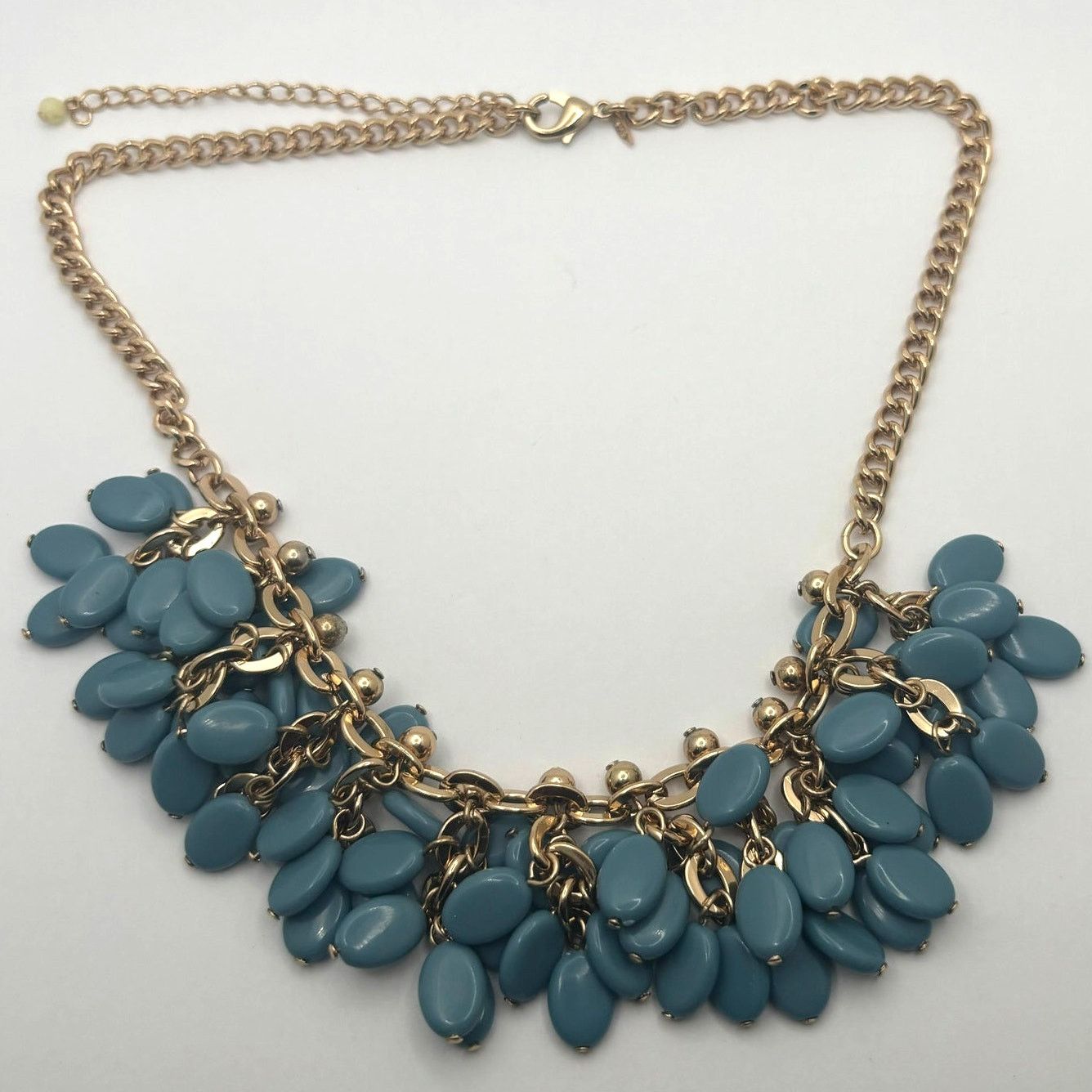 Other Gold & Blue Beaded Necklace Size ONE SIZE - 3 Thumbnail