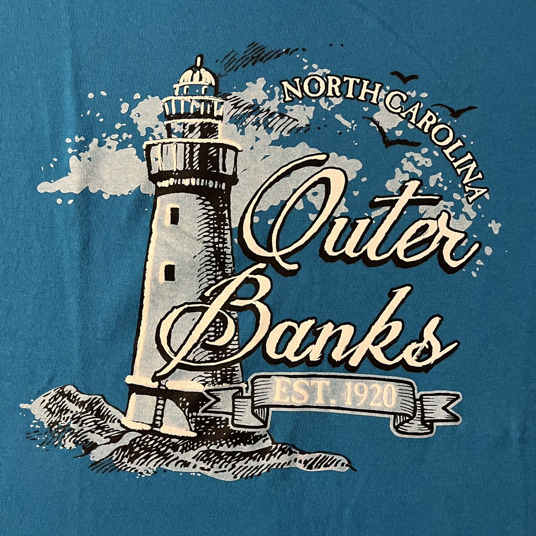 Delta VTG 90s North Carolina Outer Banks Travel Destination Tee Size US XL / EU 56 / 4 - 3 Thumbnail
