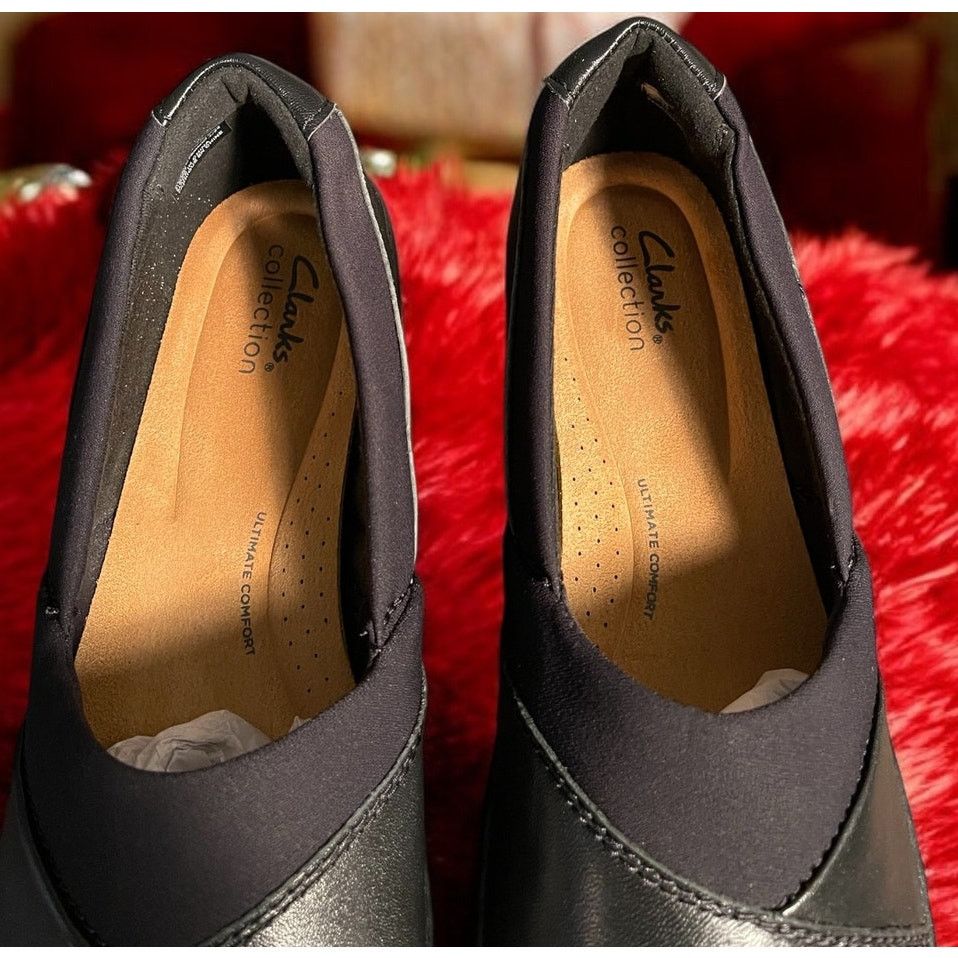 Clarks CLARKS Collection Shoes Leather Flats Slip Ons Size 10M Size US 10 / IT 40 - 5 Thumbnail