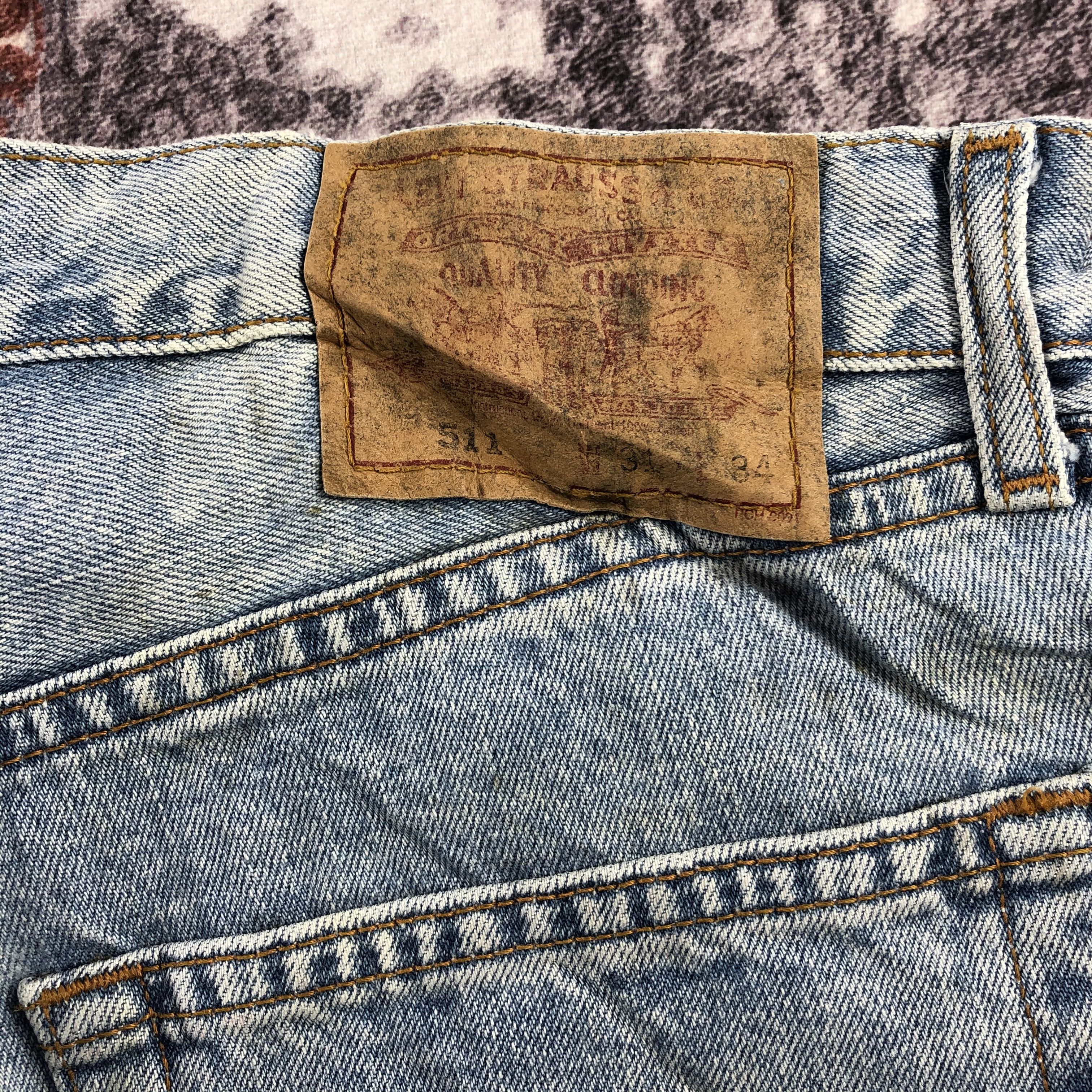 Levi's × Vintage Vintage 90s Light Wash Levis 511 Jeans-JM2160 Size US 30 / EU 46 - 6 Thumbnail