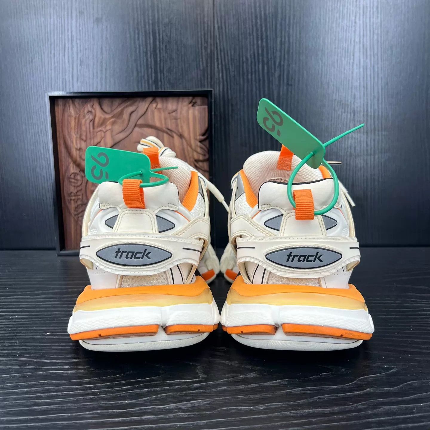 Balenciaga Balenciaga Track White Orange 41 New Size US 8 / EU 41 - 5 Thumbnail