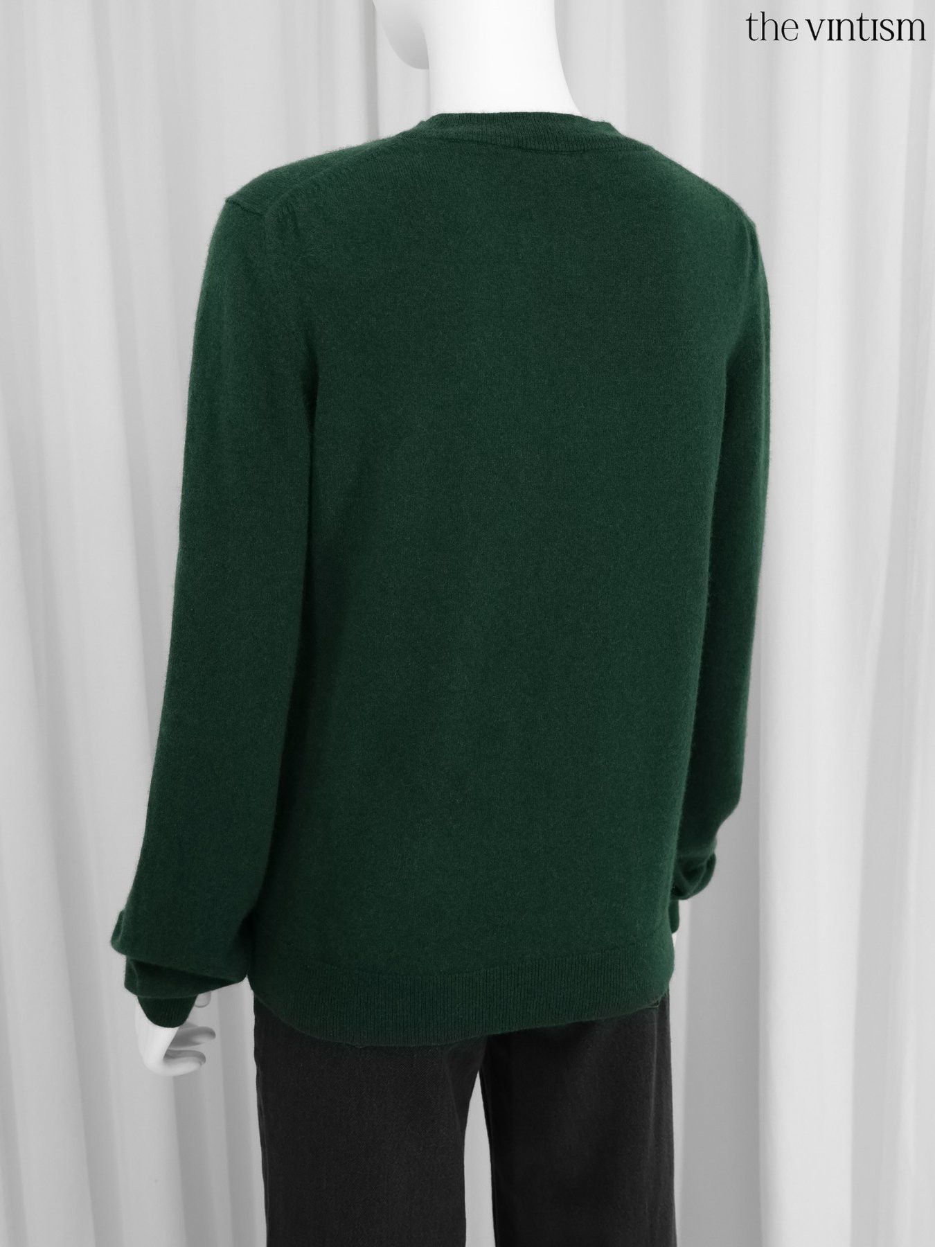 Other Bite Studios Green 100% Pure Cashmere Crewneck Sweater Size S / US 4 / IT 40 - 6 Thumbnail