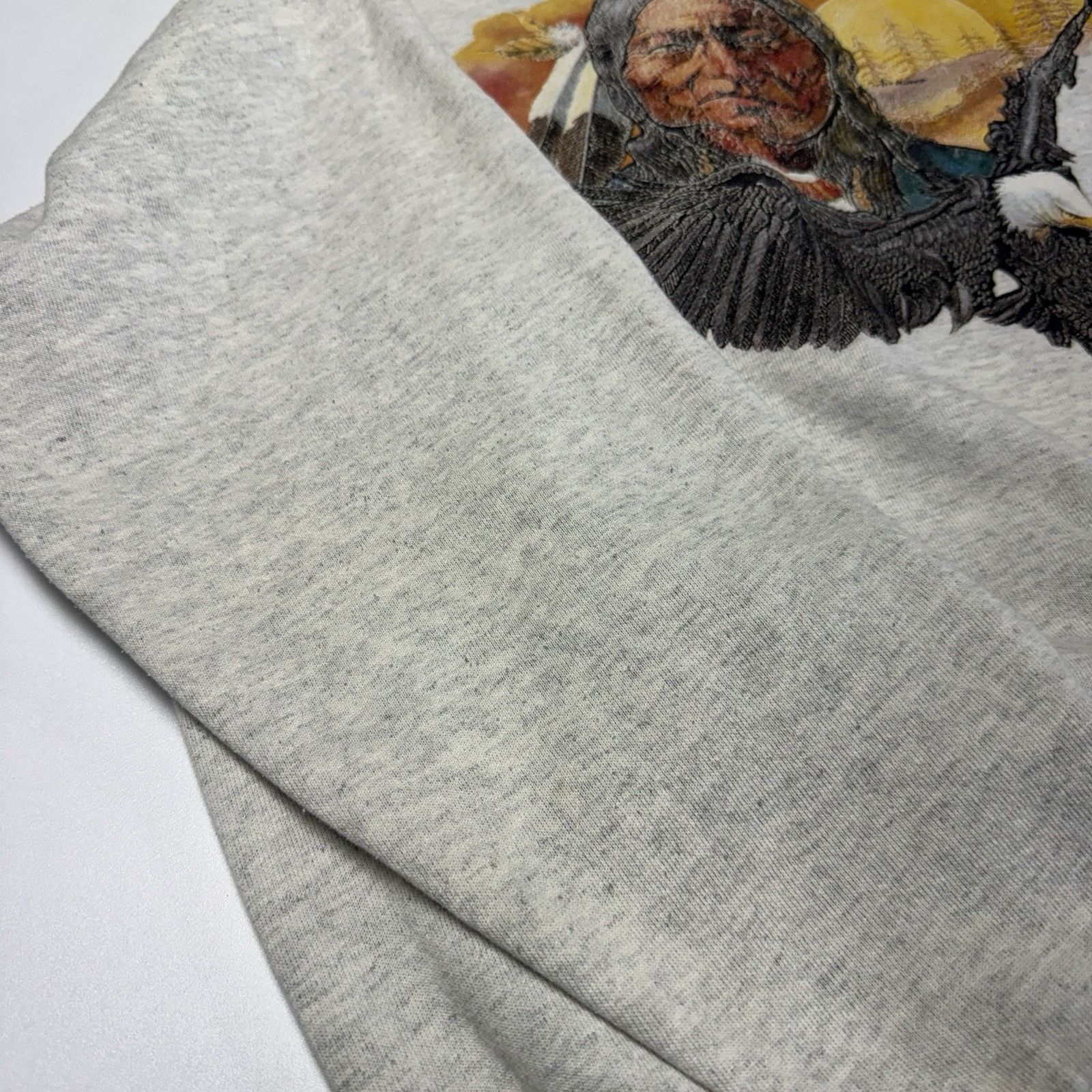 Vintage Vintage 90s Native American Bald Eagle Sweatshirt Mens XL Size US XL / EU 56 / 4 - 4 Thumbnail