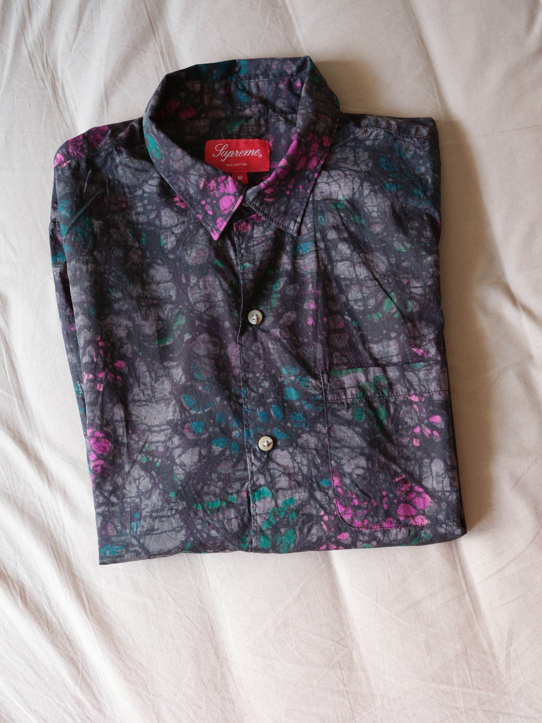 Supreme Supreme Acid Floral Shirt Size US M / EU 48-50 / 2 - 2 Thumbnail