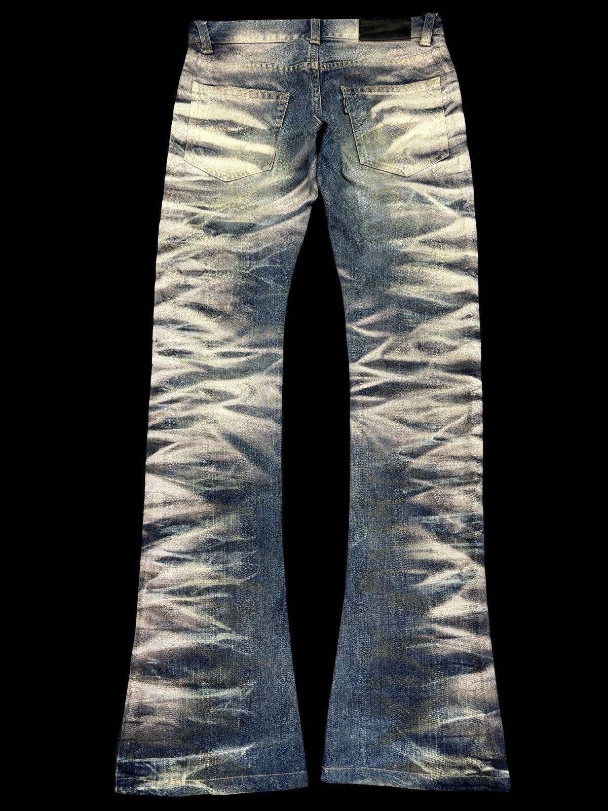 Tornado Mart 💥Archival Flare💥Rare Tornado Mart Deep Spray Denim K31 Size US 31 - 2 Thumbnail