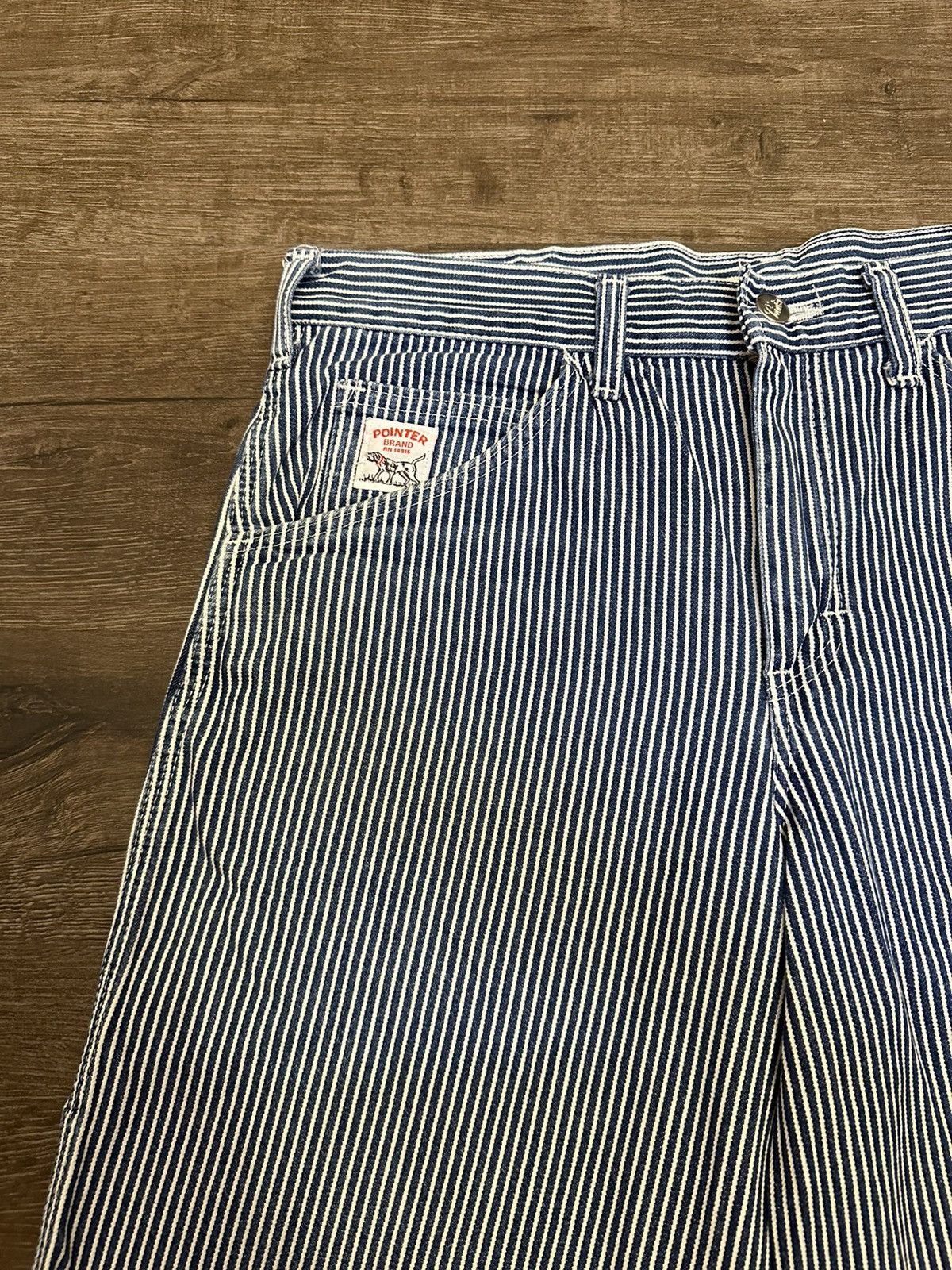 Pointer vintage Pointer hickory striped carpenter shortpant. Size US 33 - 3 Thumbnail