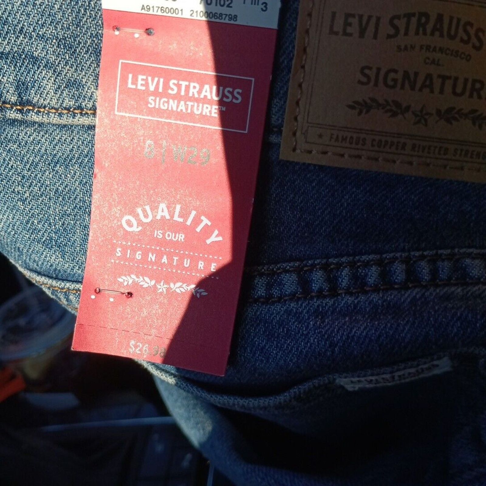 Levi's Levi Strauss Signature Mid Rise Blue Maxi Skirt Size 8 W29 Size 30" / US 8 / IT 44 - 9 Thumbnail
