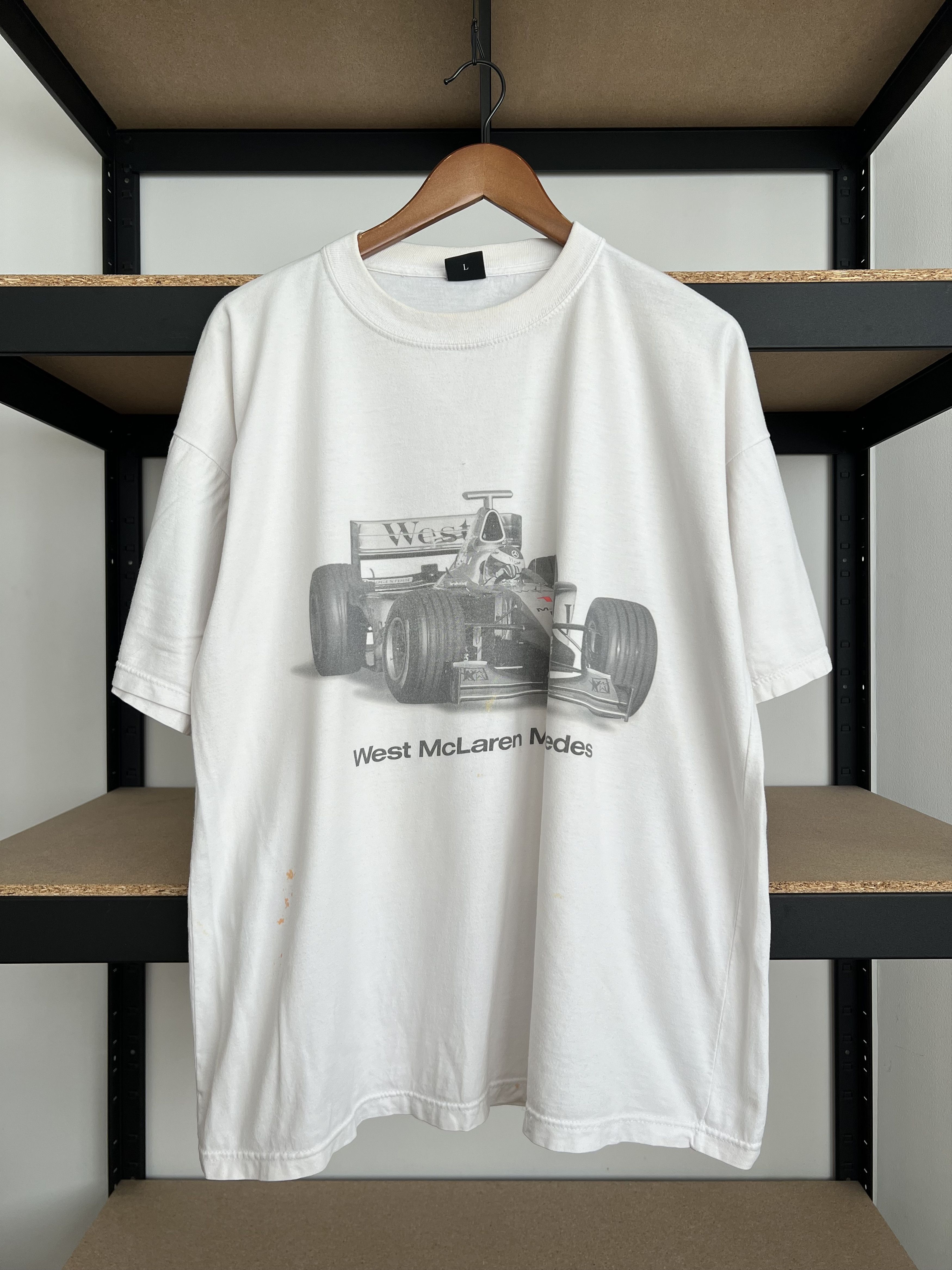 Formula 1 Vintage 90s West McLaren Mercedes Benz F1 Formula 1 T-shirt Size US L / EU 52-54 / 3 - 1 Thumbnail