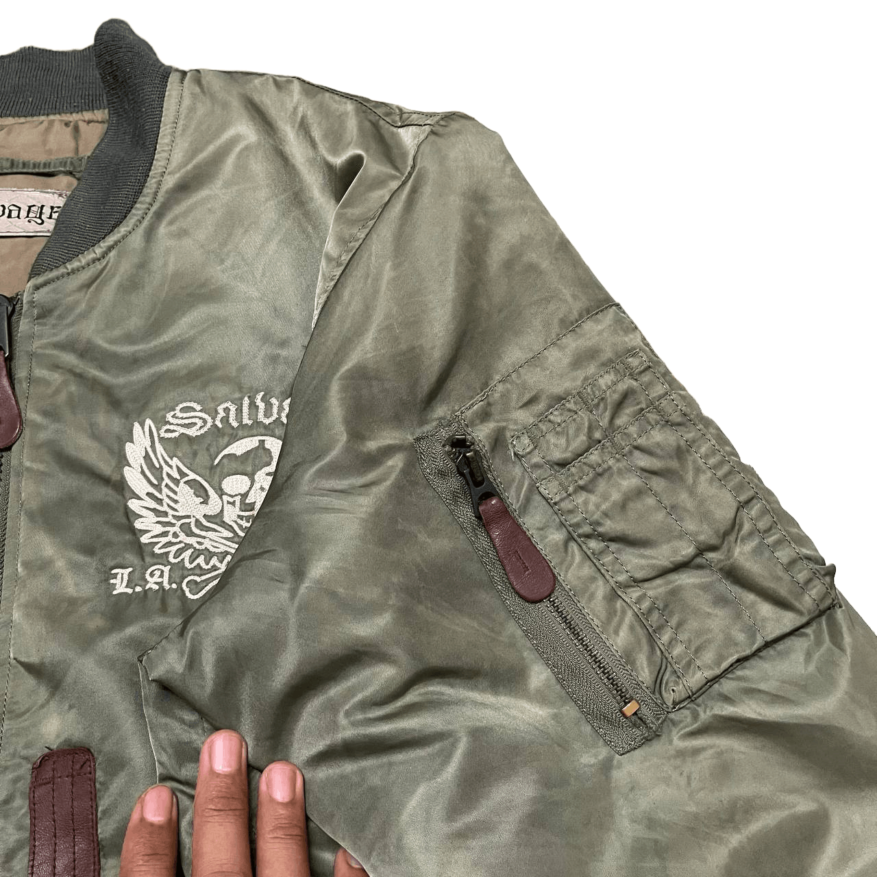 Salvage Vintage Salvage x Alpha Skulls Bomber Jacket Style Size US L / EU 52-54 / 3 - 9 Thumbnail