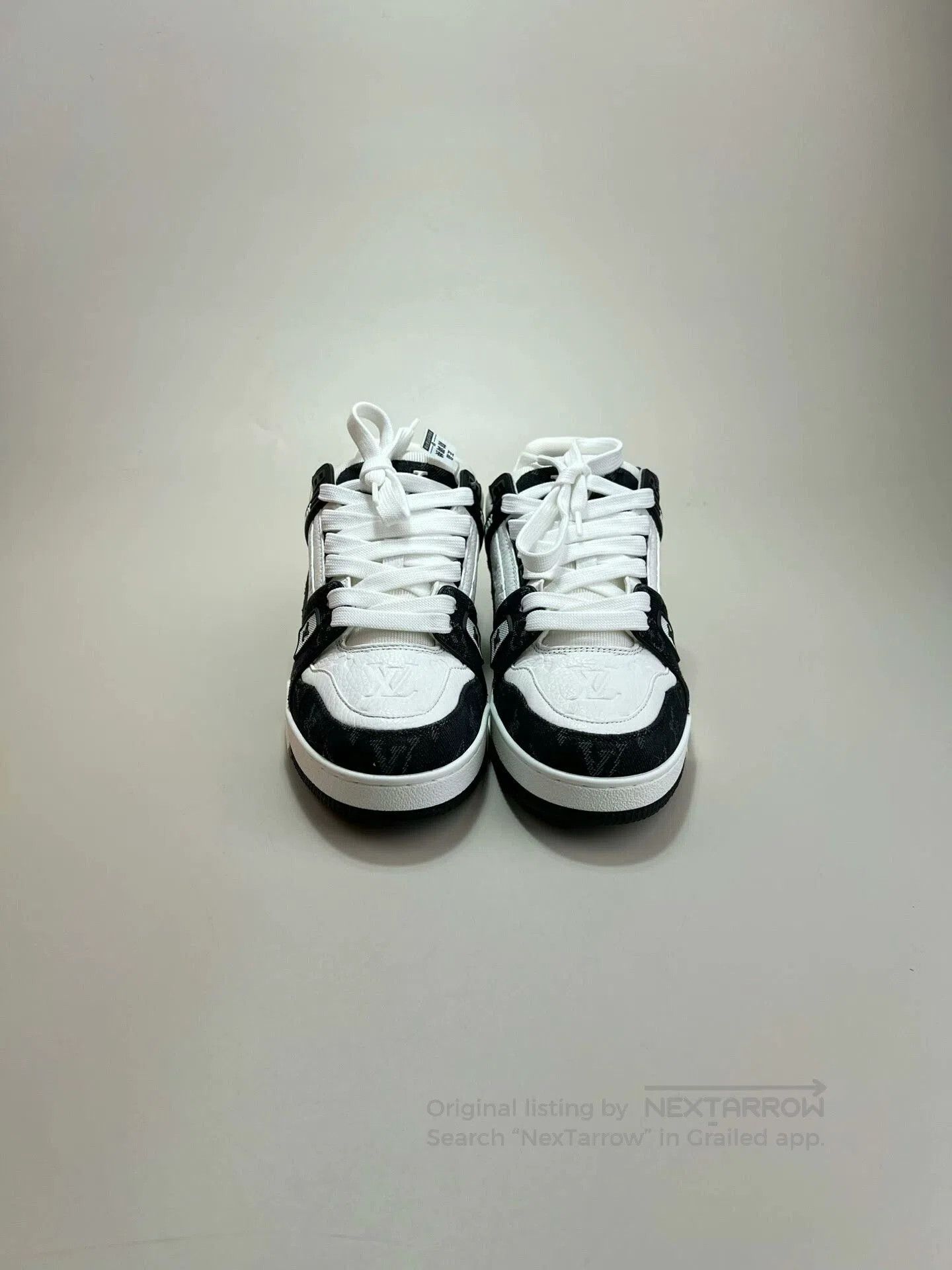 Louis Vuitton louis vuitton lv trainer black white sneakers. Size US 5 / EU 37 - 2 Thumbnail