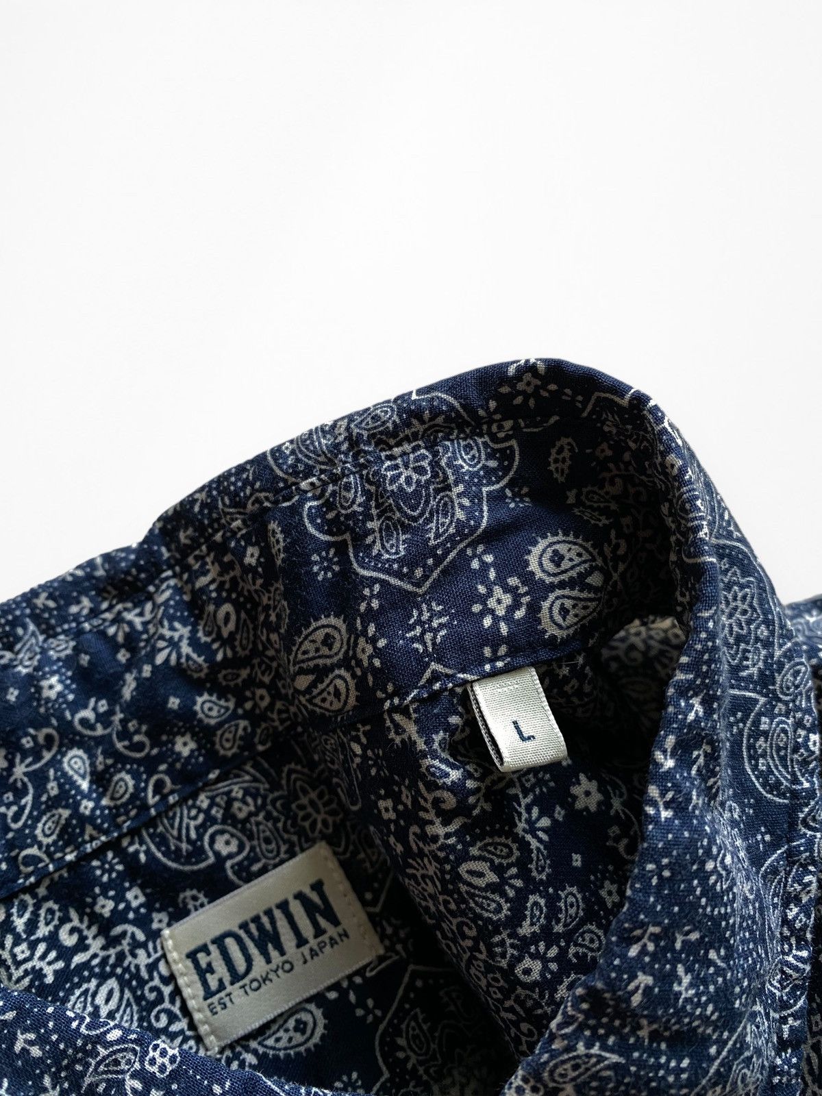 Edwin EDWIN Classic Regular bandana Print SS gang Shirt Size US L / EU 52-54 / 3 - 5 Thumbnail