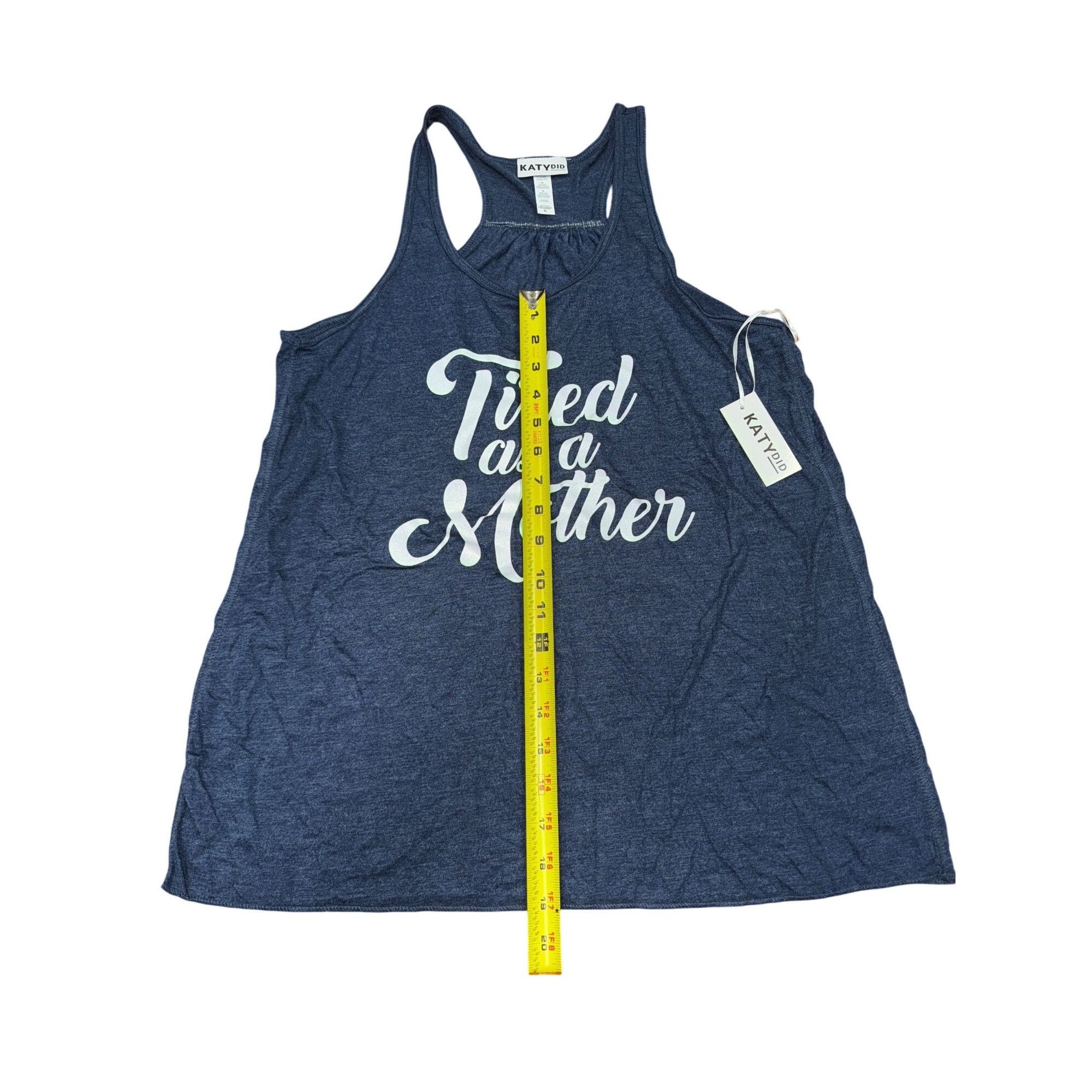 Other KatyDid "Tired As A Mother" Womens Racerback Tank Top XL Hea Size XL / US 12-14 / IT 48-50 - 5 Thumbnail