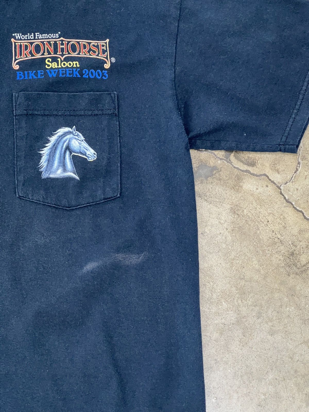 Harley Davidson Vintage 2003 Iron Horse Bike Week Motorcycle Anvil Tee Large Size US L / EU 52-54 / 3 - 6 Thumbnail