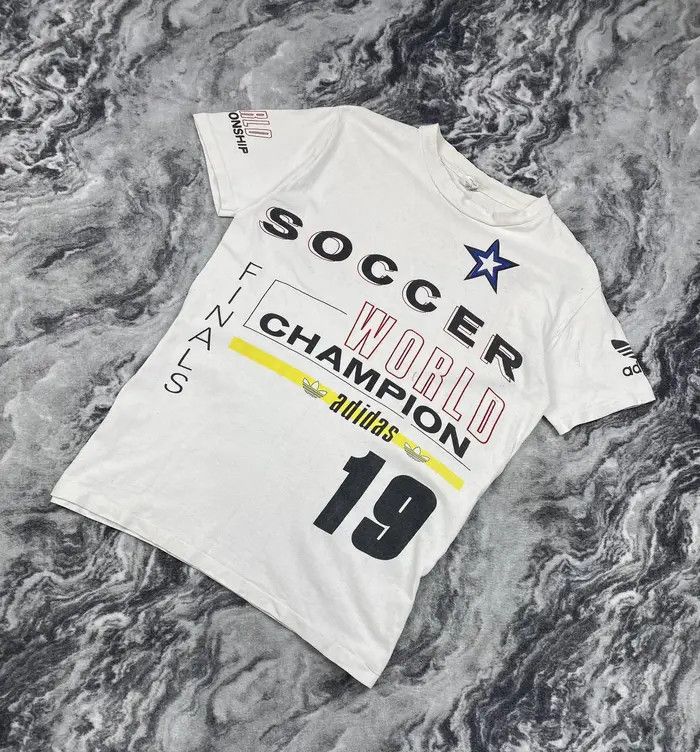 Adidas Vintage Adidas Soccer World Champion T Shirt 1994 USA Size US S / EU 44-46 / 1 - 1 Thumbnail