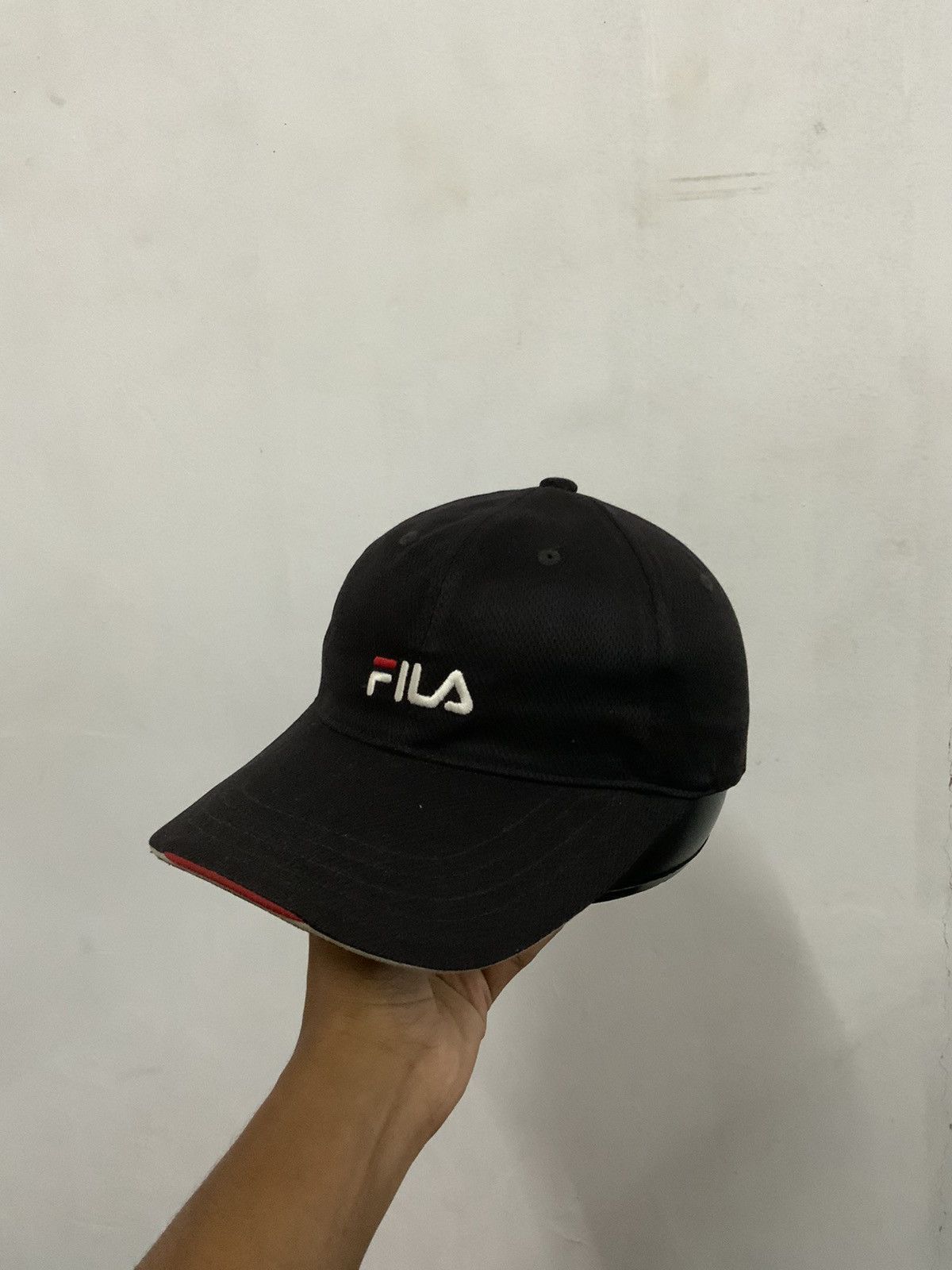 Fila Fila Black Spellout Hat Size ONE SIZE - 1 Thumbnail