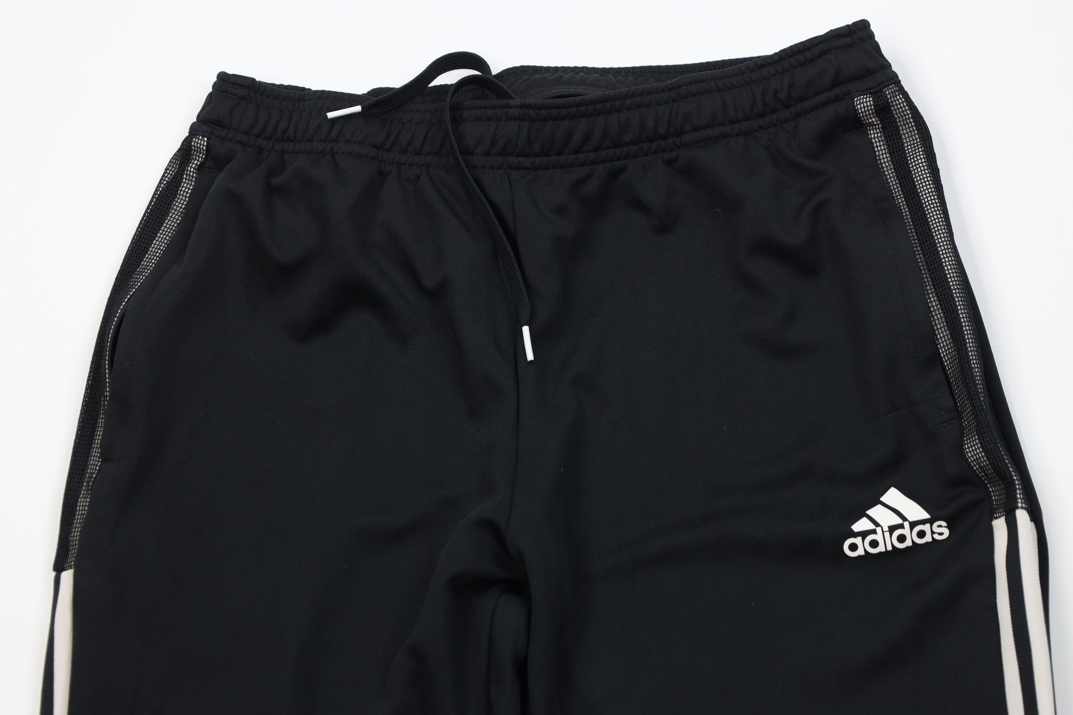 Adidas Adidas Spell Striped Tapered Leg Soccer Warm Up Pants Black Size US 36 / EU 52 - 2 Thumbnail