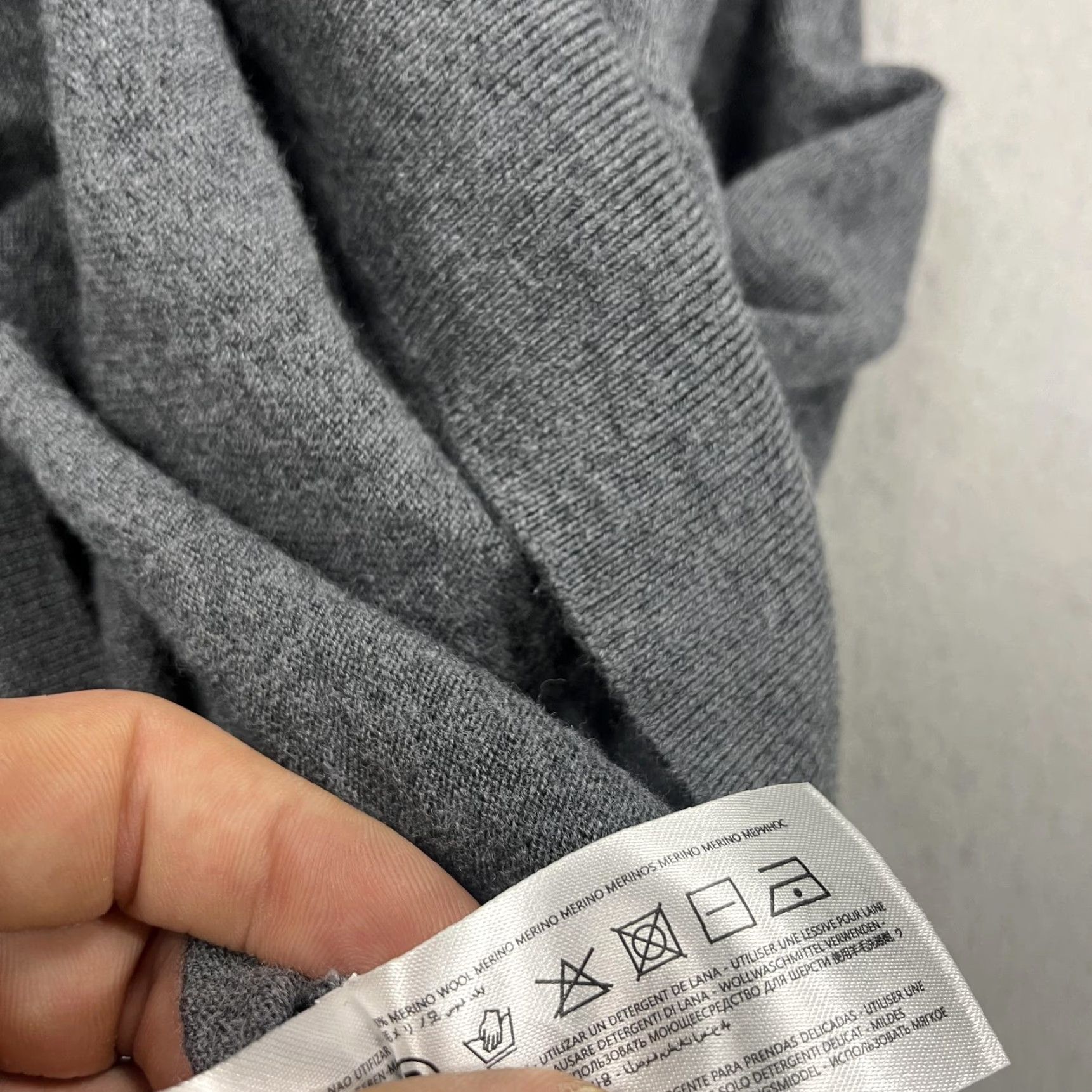 CO Collars & Co Sweater Mens XL Gray Merino Wool 1/4 Zip Mock Neck Pullover Golf Size US XL / EU 56 / 4 - 5 Thumbnail