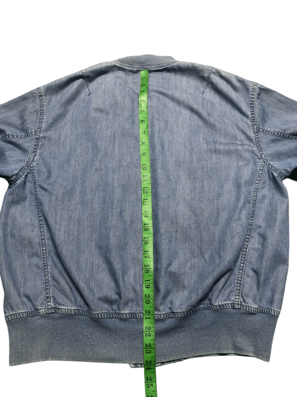 Beams Plus BEAMS CHAMBRAY DENIM BOMBER JACKET DISTRESSED Size US S / EU 44-46 / 1 - 18 Thumbnail