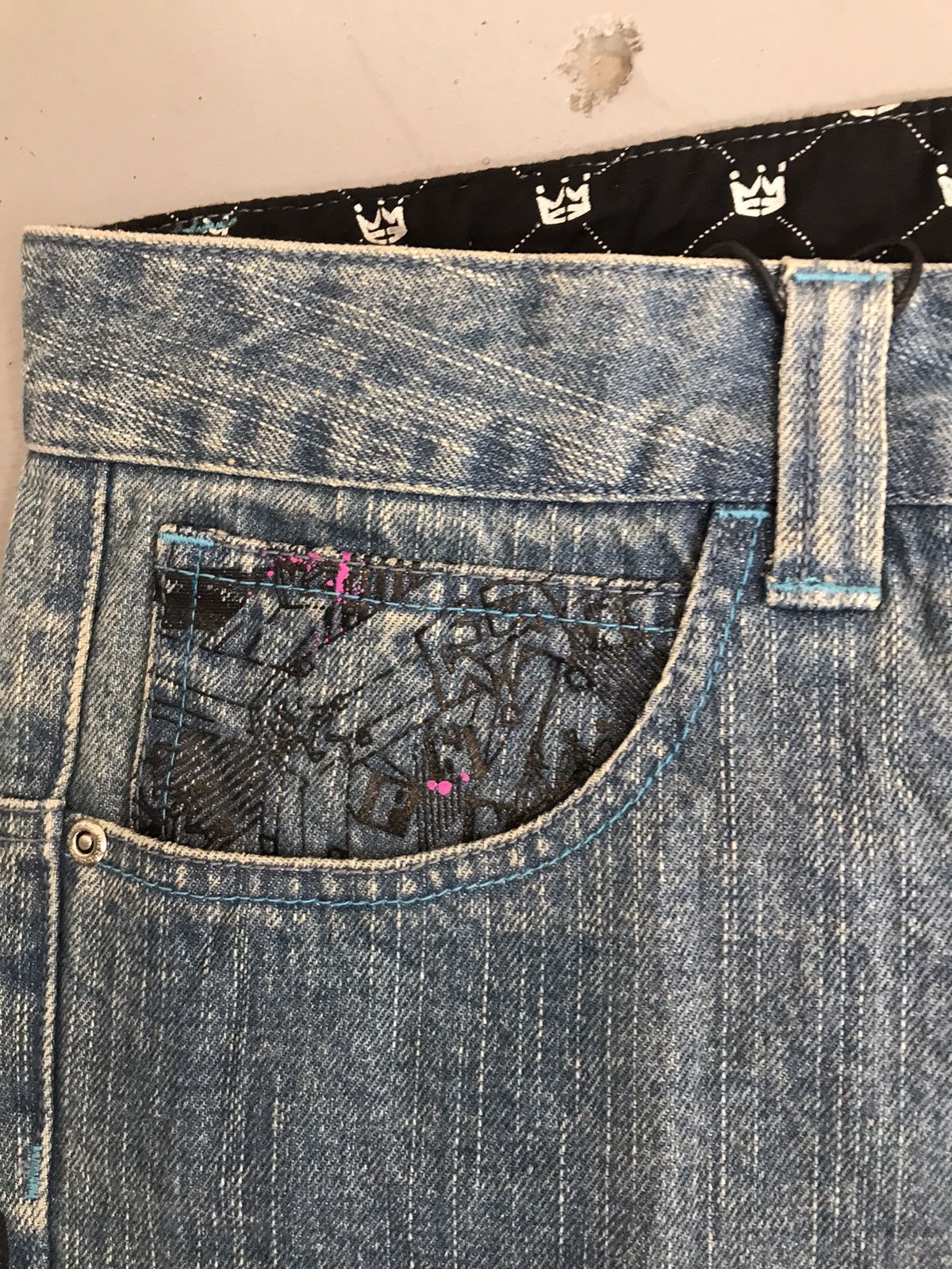 JNCO × Vintage Vintage pnb printed denim Size US 35 - 6 Thumbnail