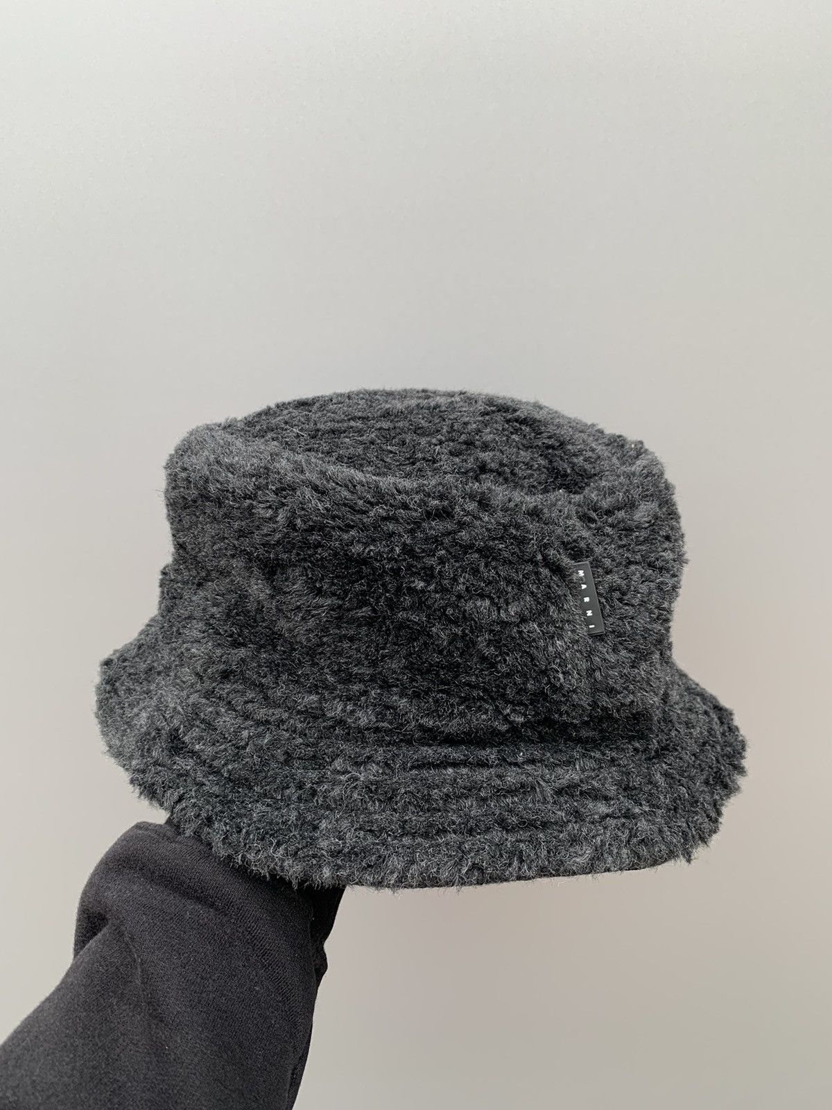 Marni Marni Teddy Bear Faux Fur Bucket Hat Size M Size ONE SIZE - 1 Thumbnail